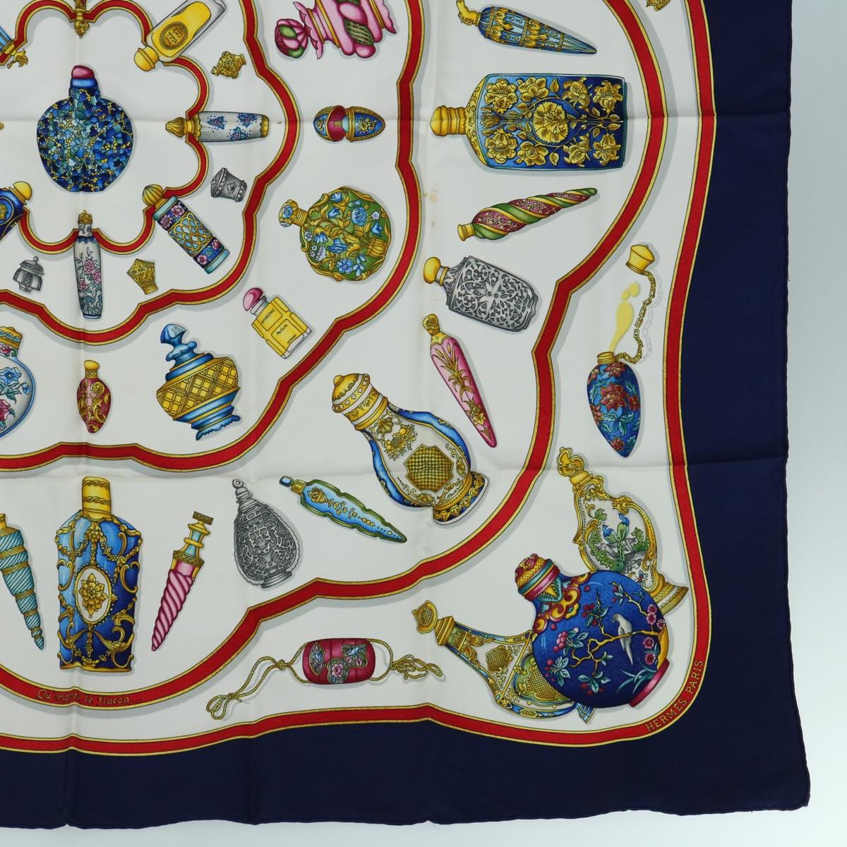 Hermès HERMES Carre 90 Pourvu qu'on ait l'ivresse Scarf Silk Navy Auth bs10408 DXBS0621