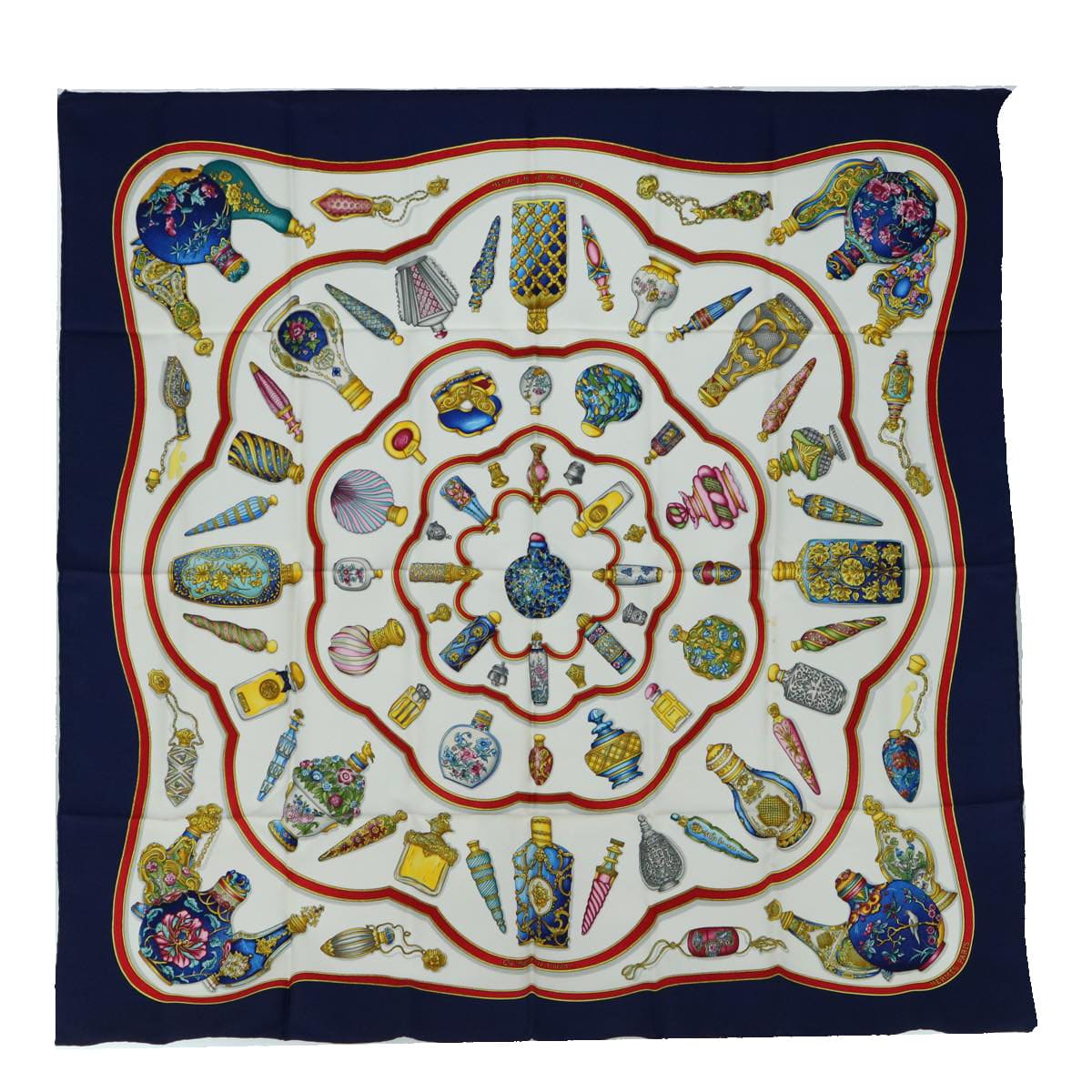 Hermès HERMES Carre 90 Pourvu qu'on ait l'ivresse Scarf Silk Navy Auth bs10408 DXBS0621