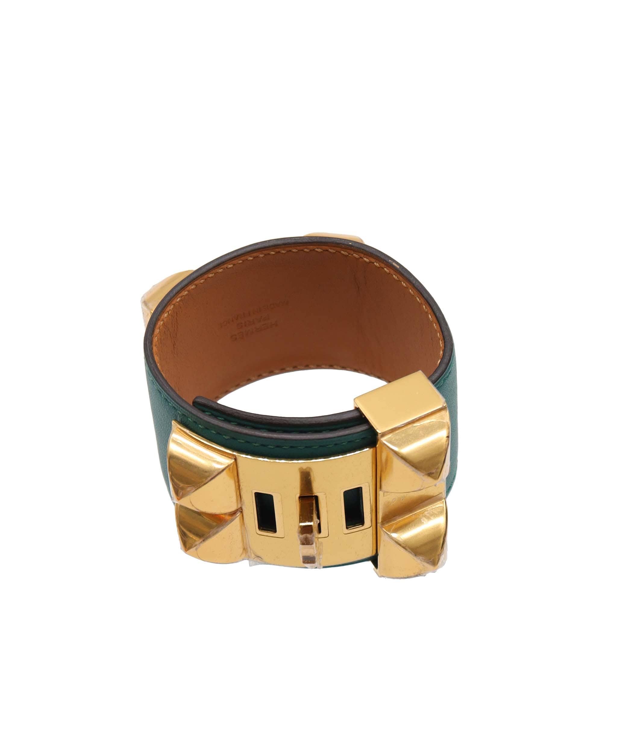 Hermès Hermès CDC Bracelet Malacite Swift GHW #Q SKC1903