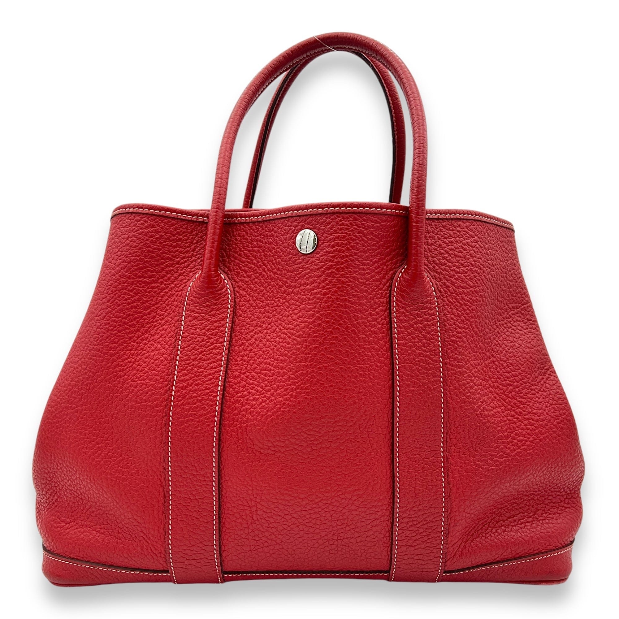 Hermès Hermès Garden Party 36 Rouge Casaque in Negonda, Palladium hardware S2409-001435CH