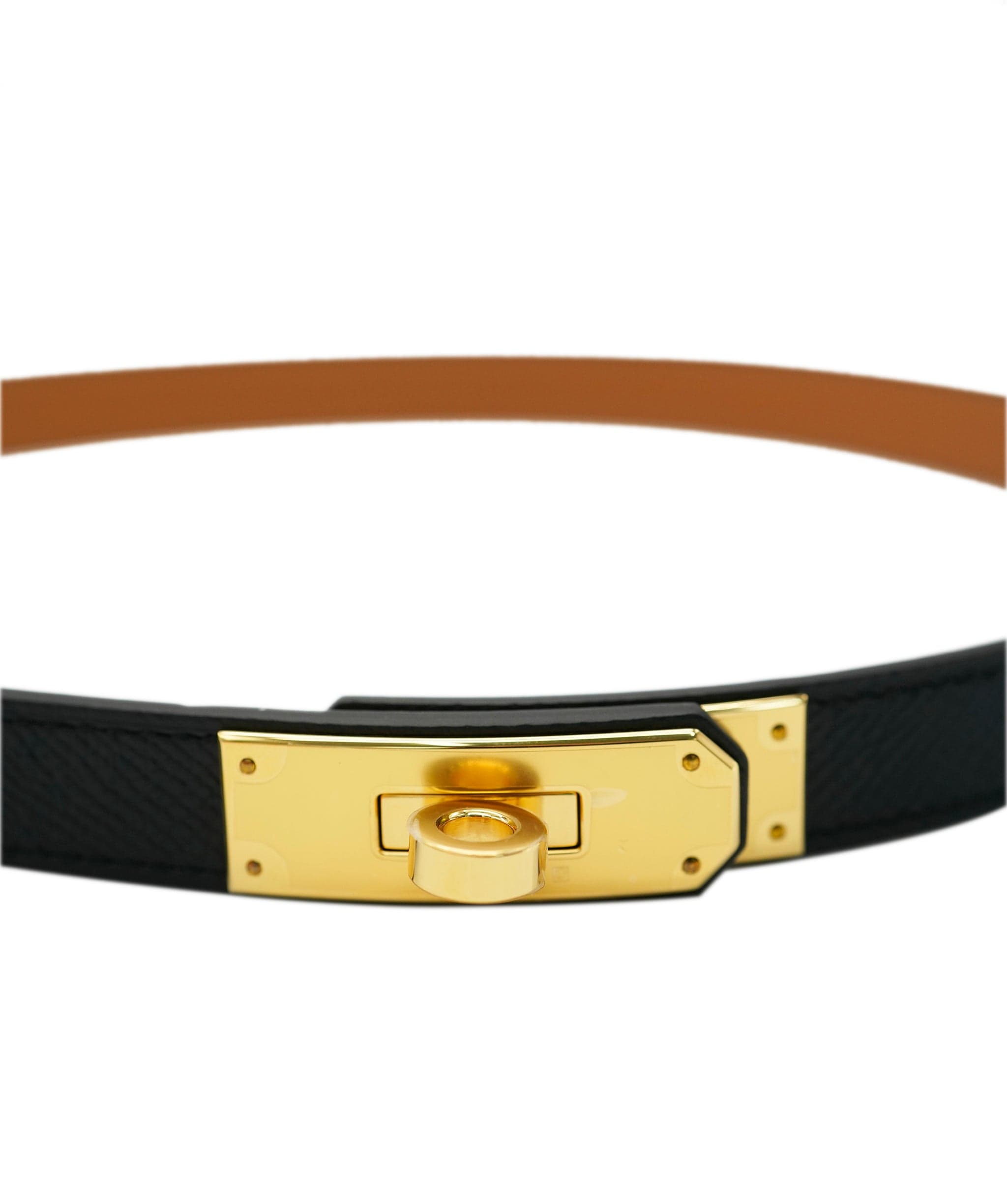 Hermès Hermès Kelly Belt Black Epsom GHW SKL1740