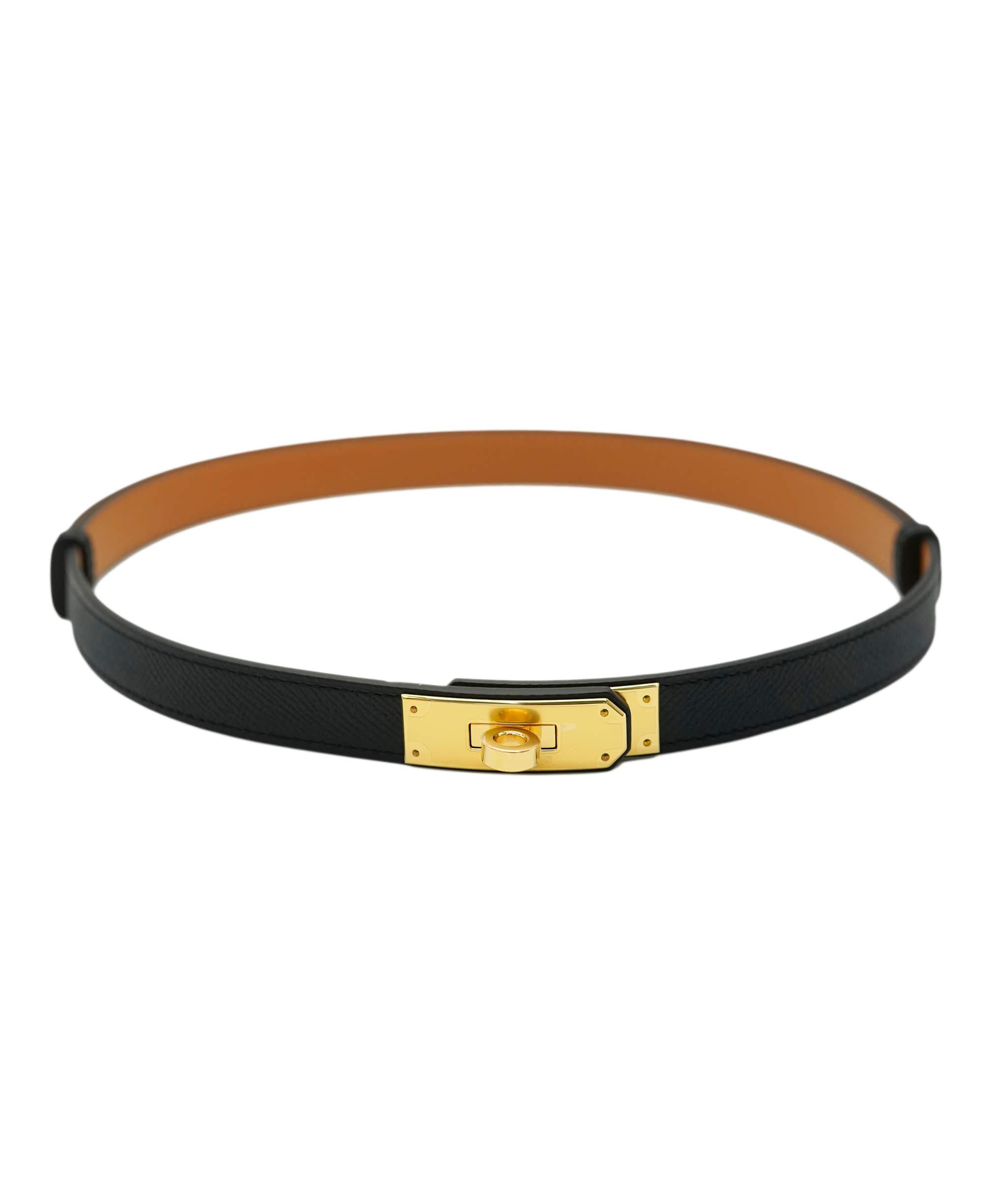 Hermès Hermès Kelly Belt Black Epsom GHW SKL1740