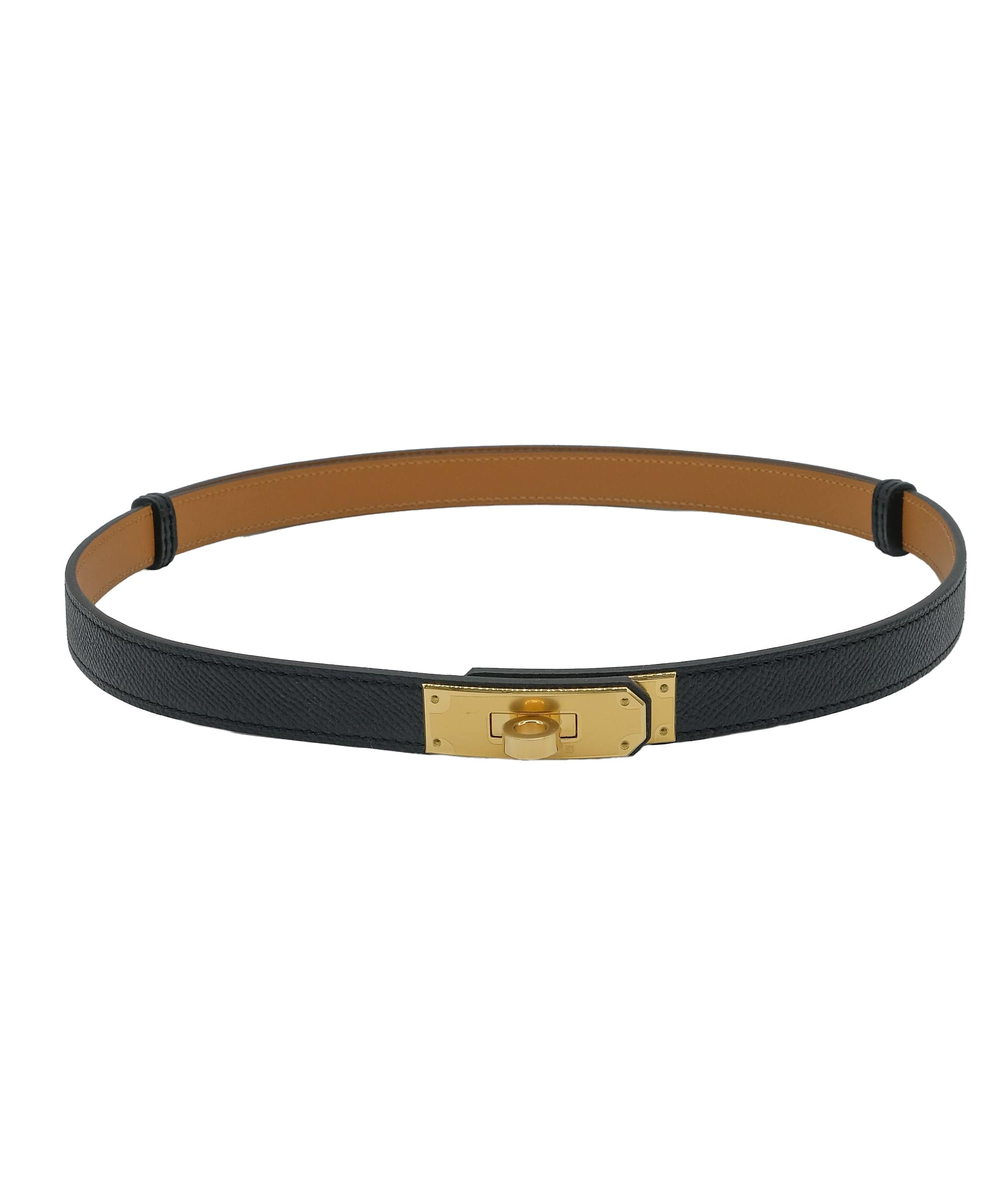 Hermès Hermes Kelly Belt Black GHW RJC3327