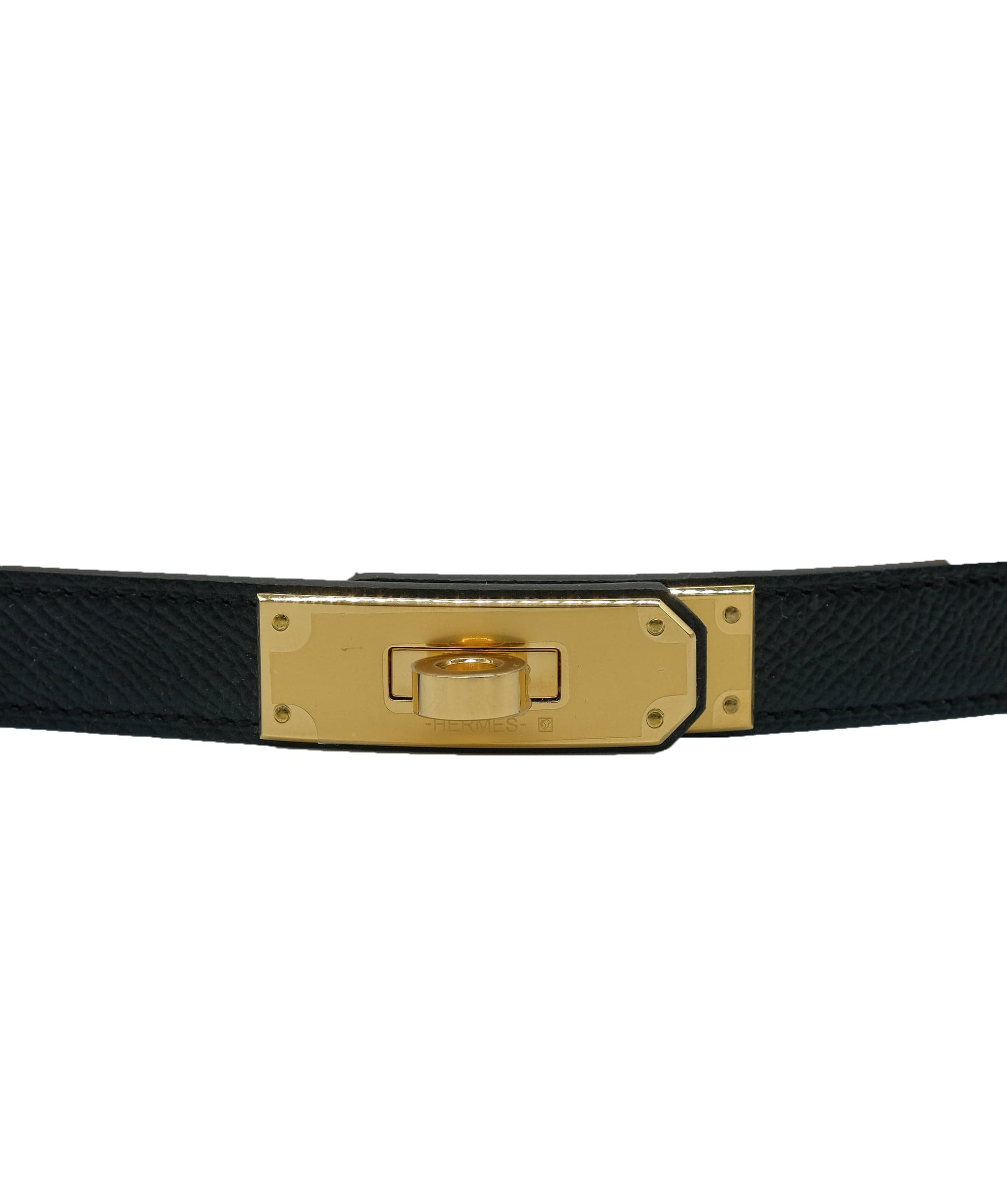 Hermès Hermes Kelly Belt Black GHW RJC3327