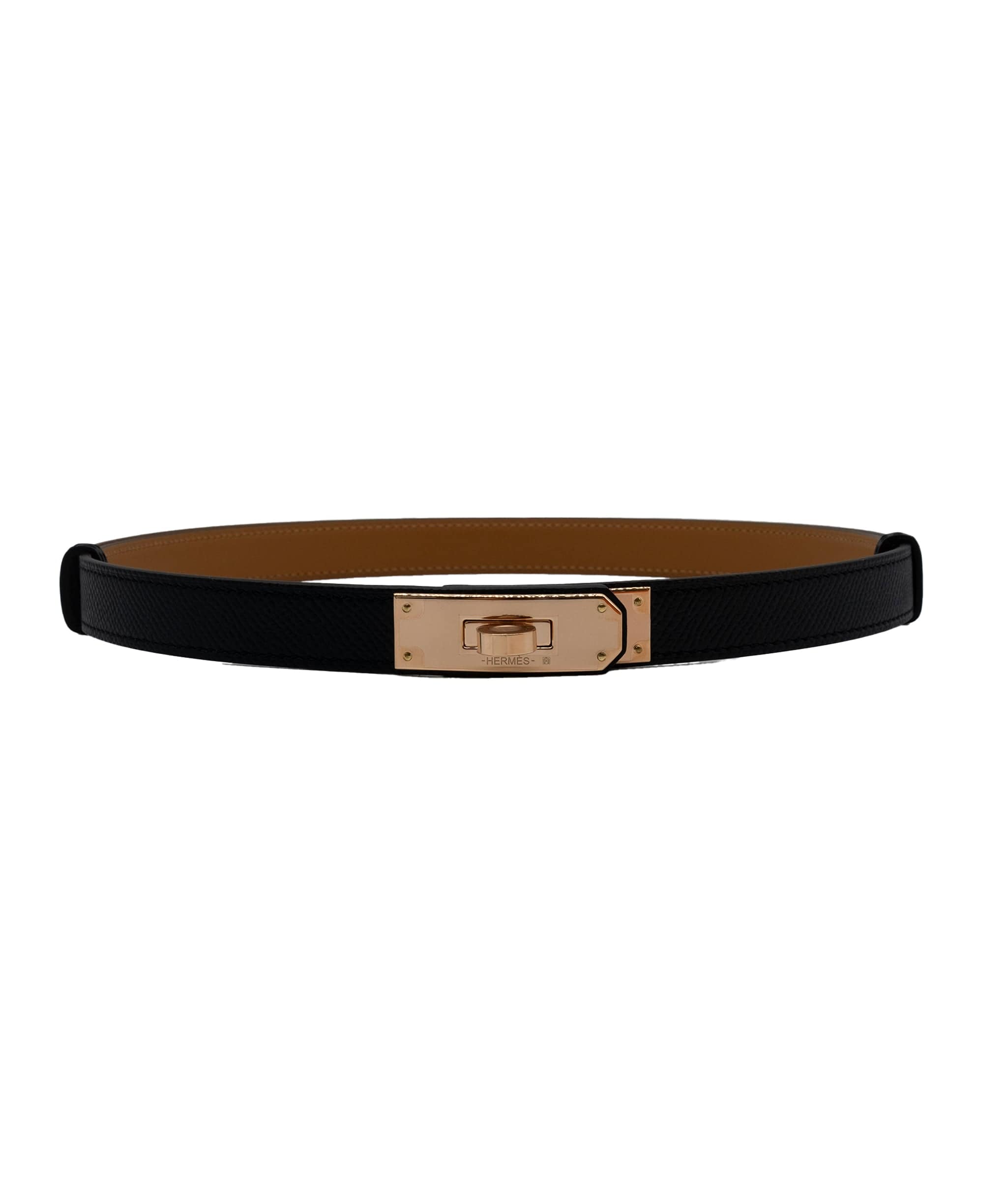 Hermès Hermes Kelly Belt Black RGHW