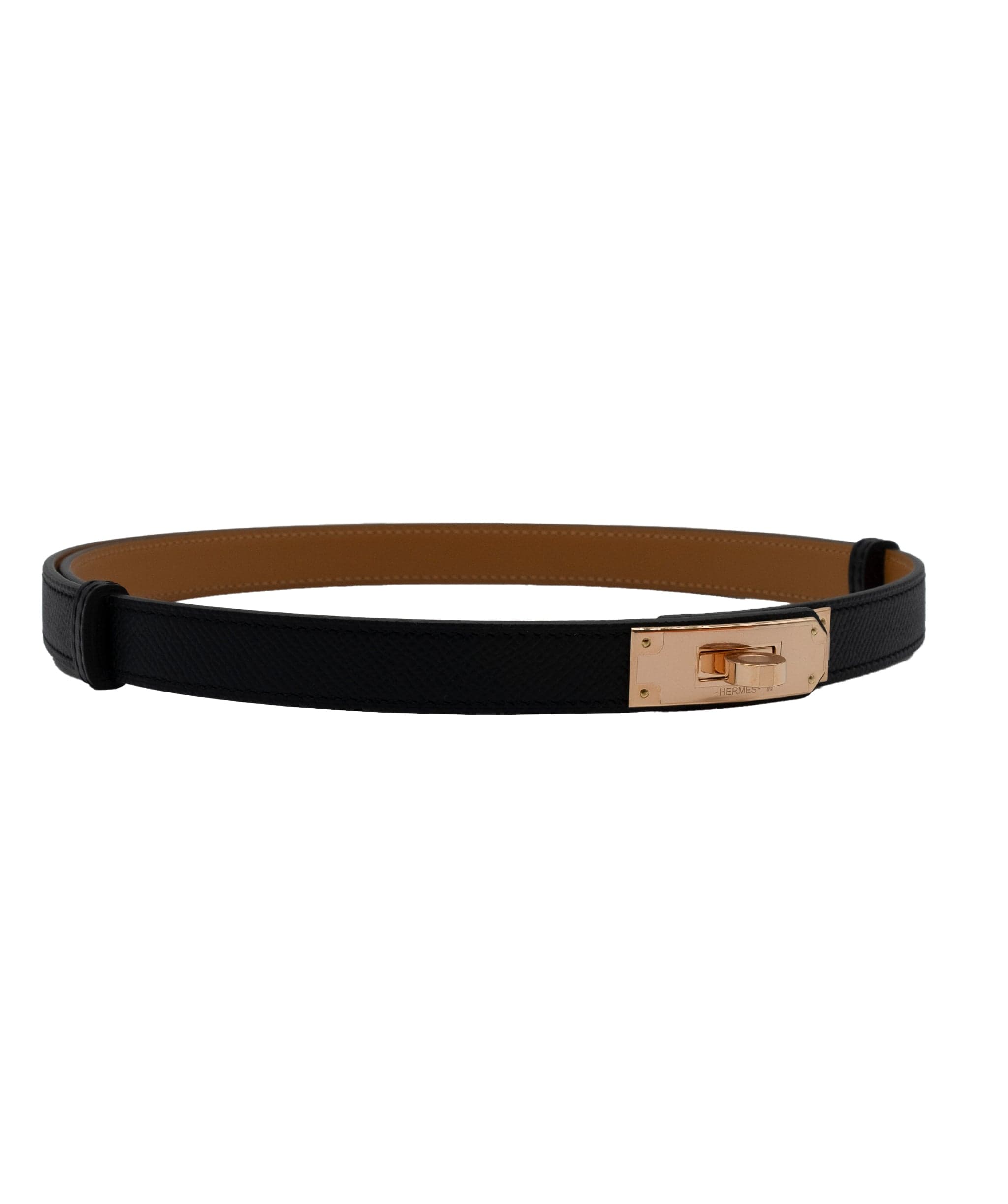 Hermès Hermes Kelly Belt Black RGHW