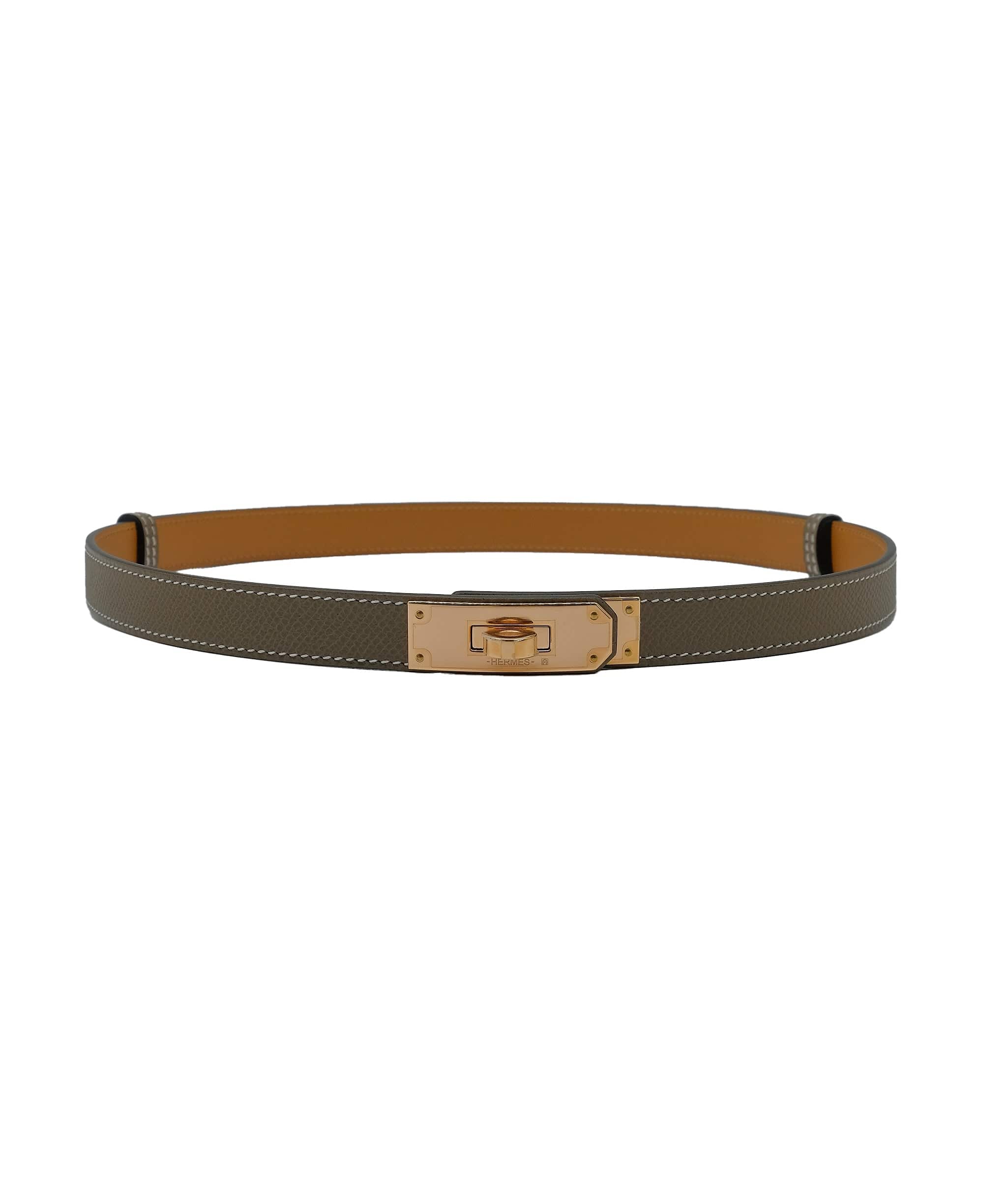 Hermès Hermes Kelly Belt Etoupe RGHW RJC3041