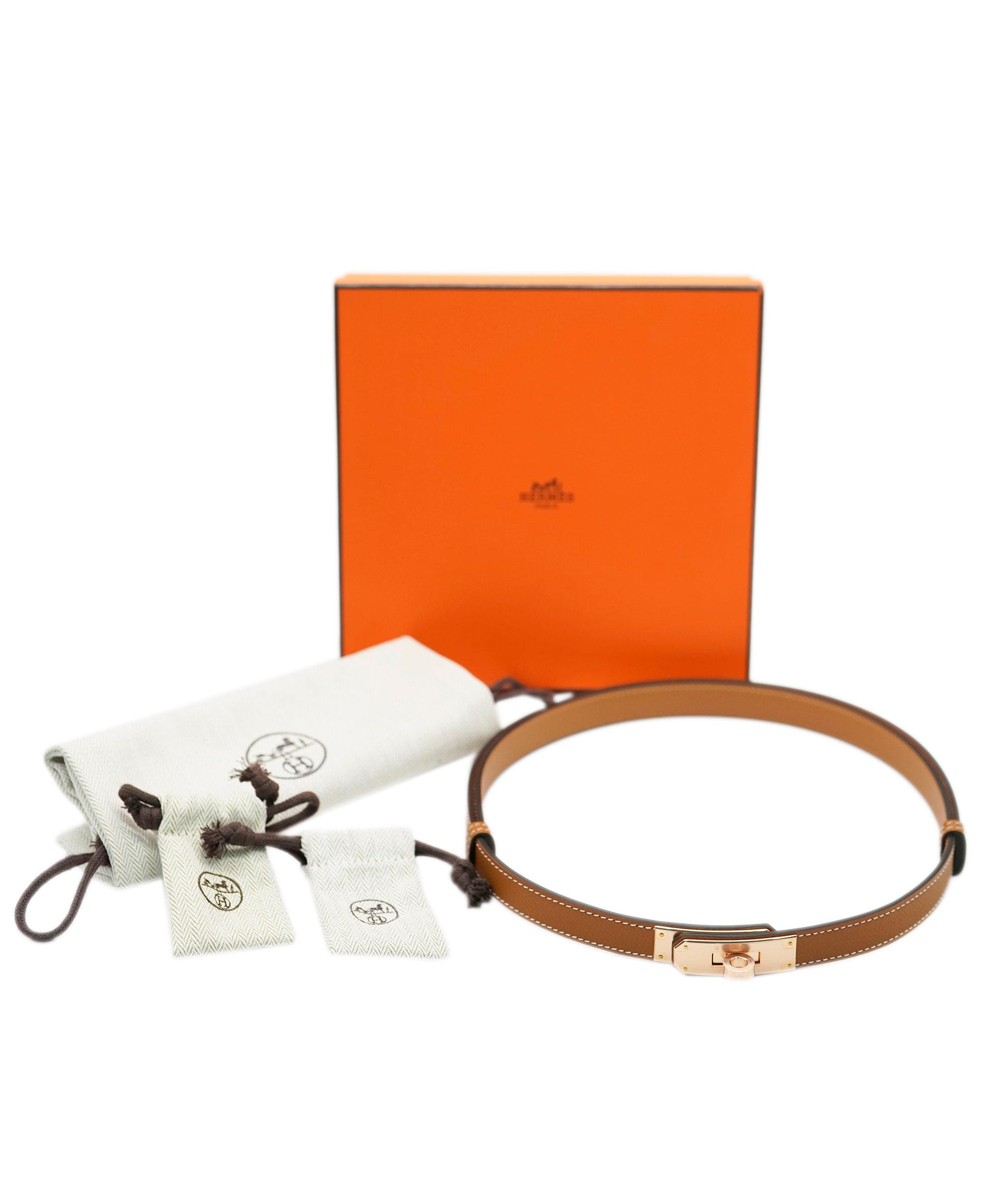 Hermès Hermès Kelly Belt Gold Epsom RGHW SKL1738