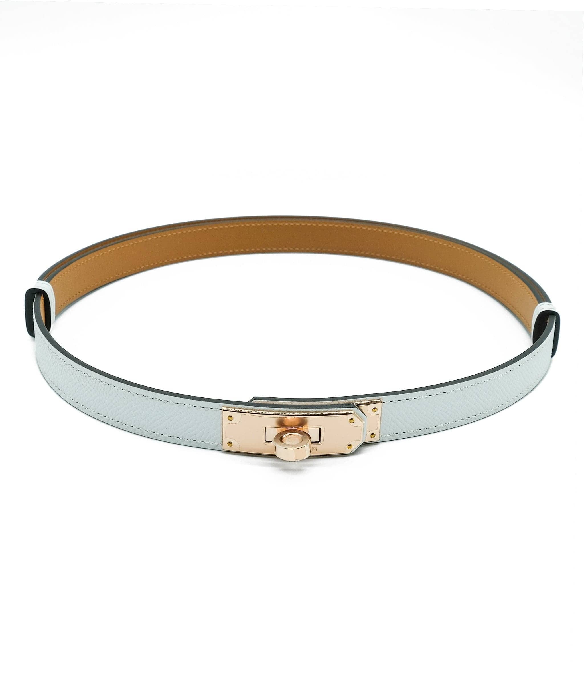 Hermès Hermès Kelly Belt White Epsom RGHW #B SKC1805