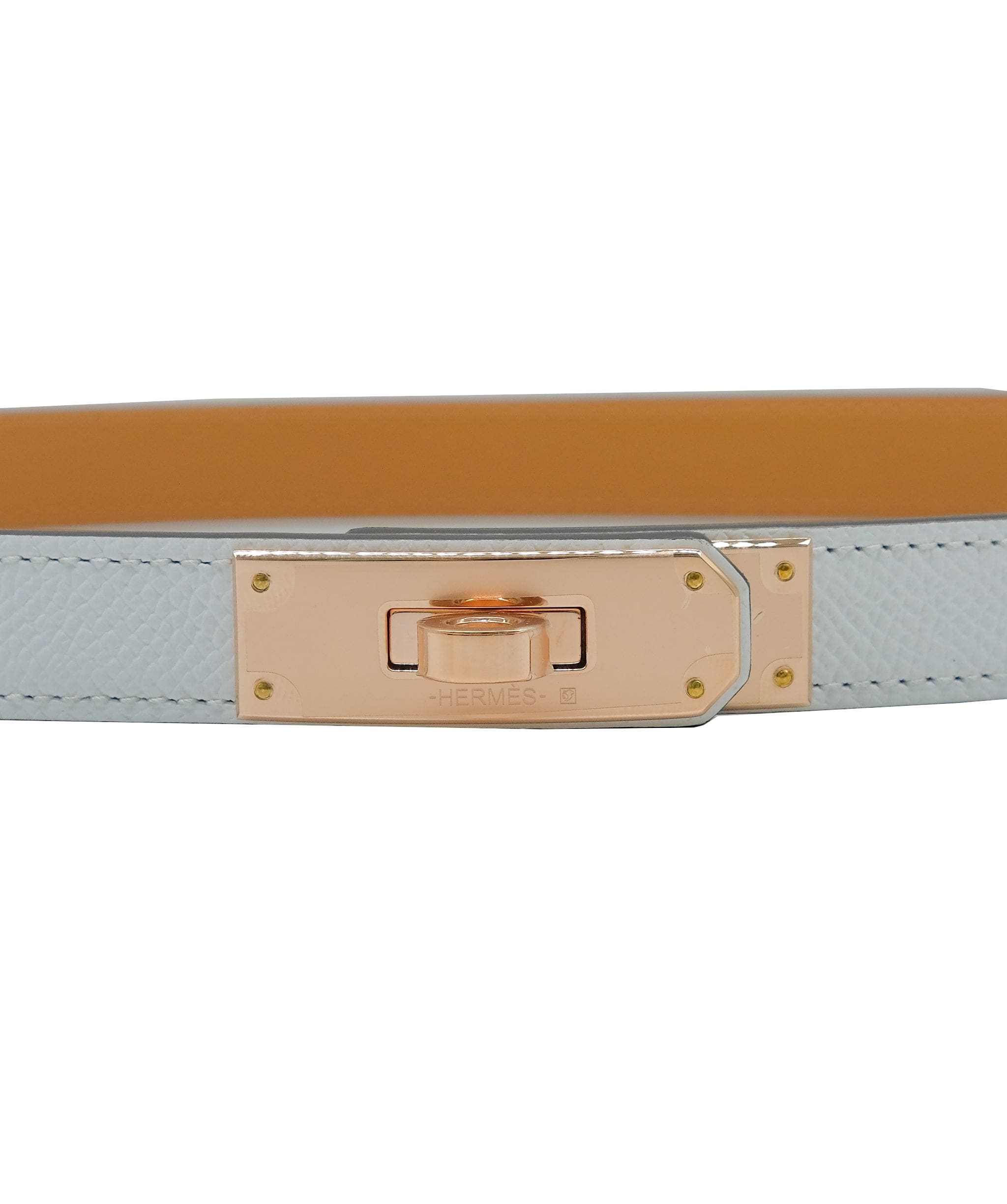 Hermès Hermes Kelly Belt White with RGHW RJC3135