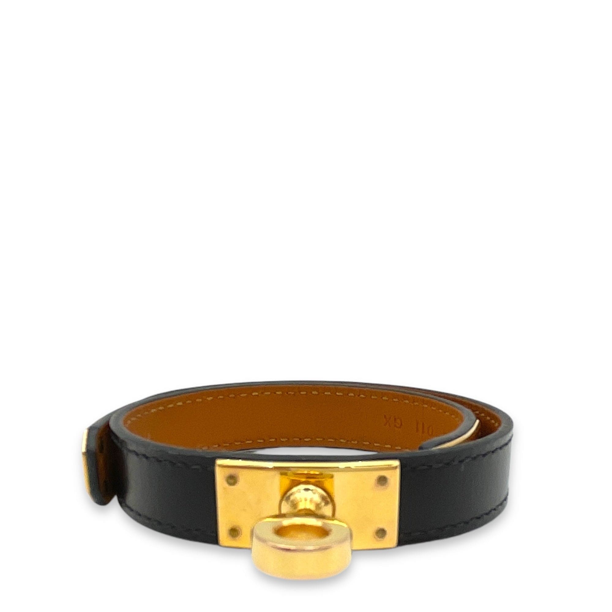 Hermès Hermès Kelly Double Tour XS Black in Calfskin, Gold hardware C2410-001941DT