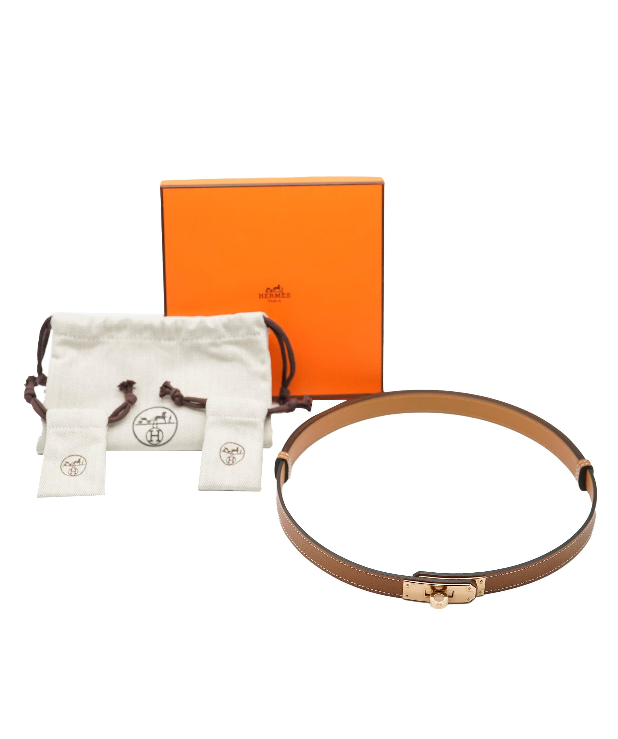 Hermès Hermes Kelly Gold Belt  ALC1156