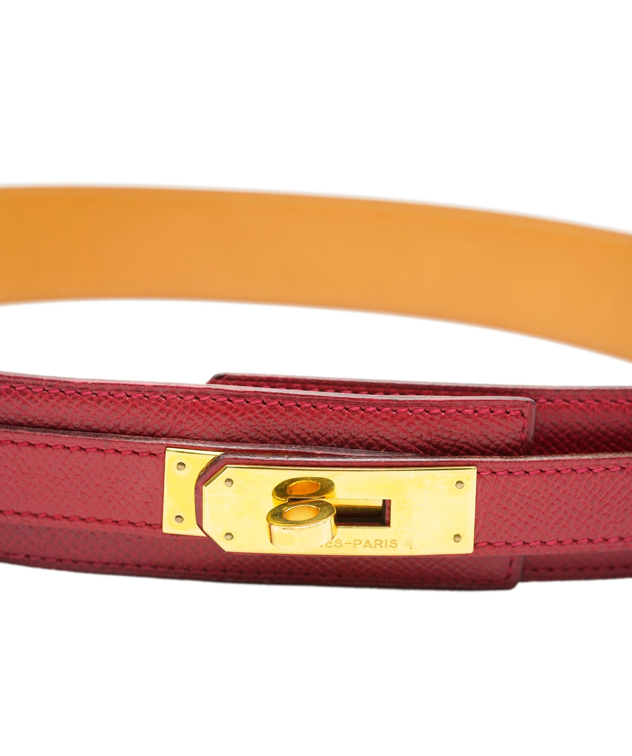 Hermès Hermes Kelly Red belt With GHW  ALC1232