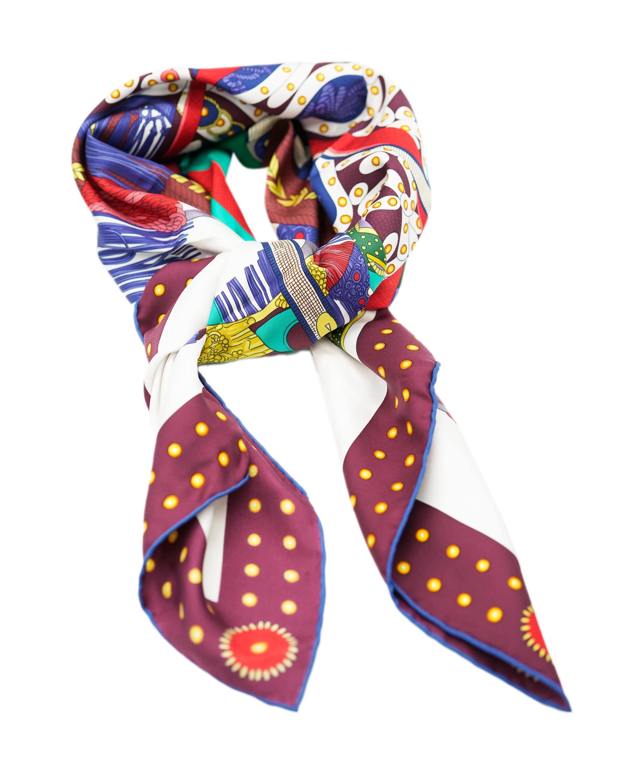 Hermès Hermes multi color silk scarf - AJC0755