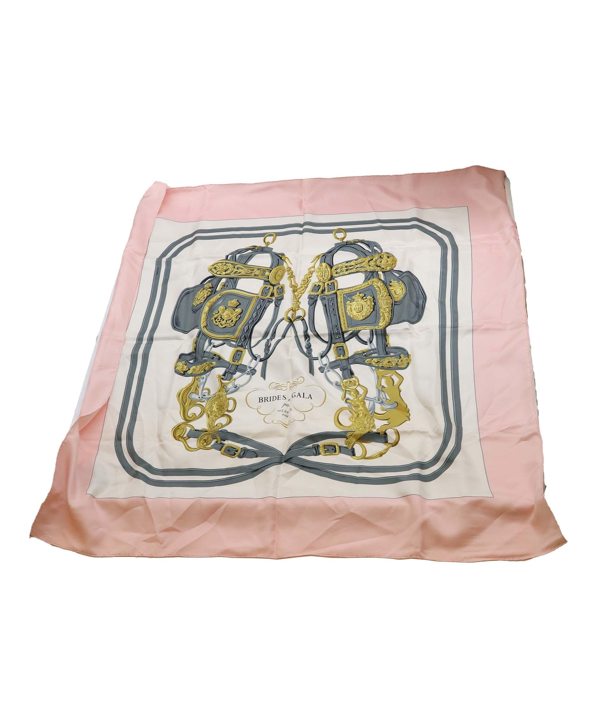 Hermès Hermes Silk Scarf Pink AGC2027