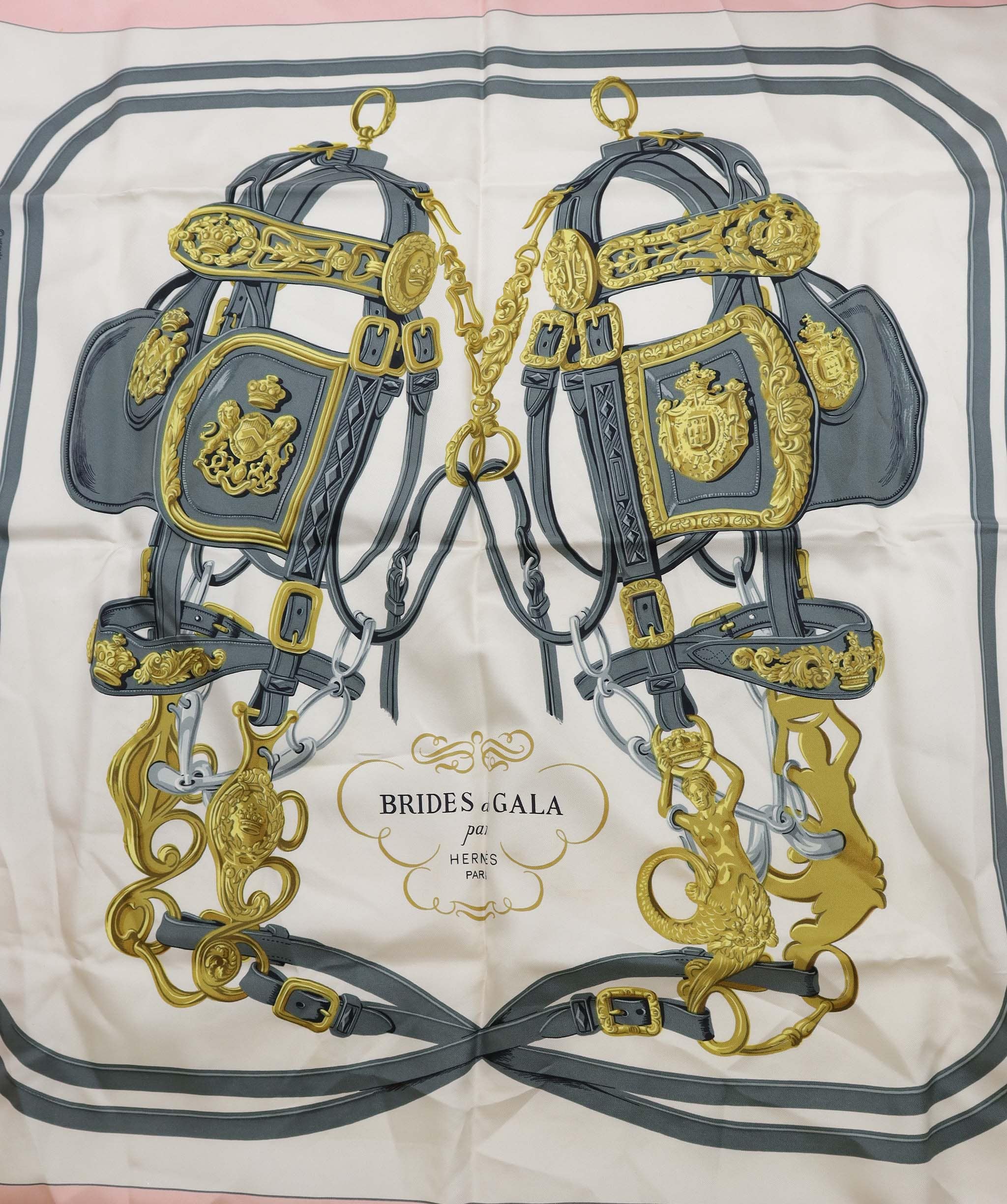 Hermès Hermes Silk Scarf Pink AGC2027