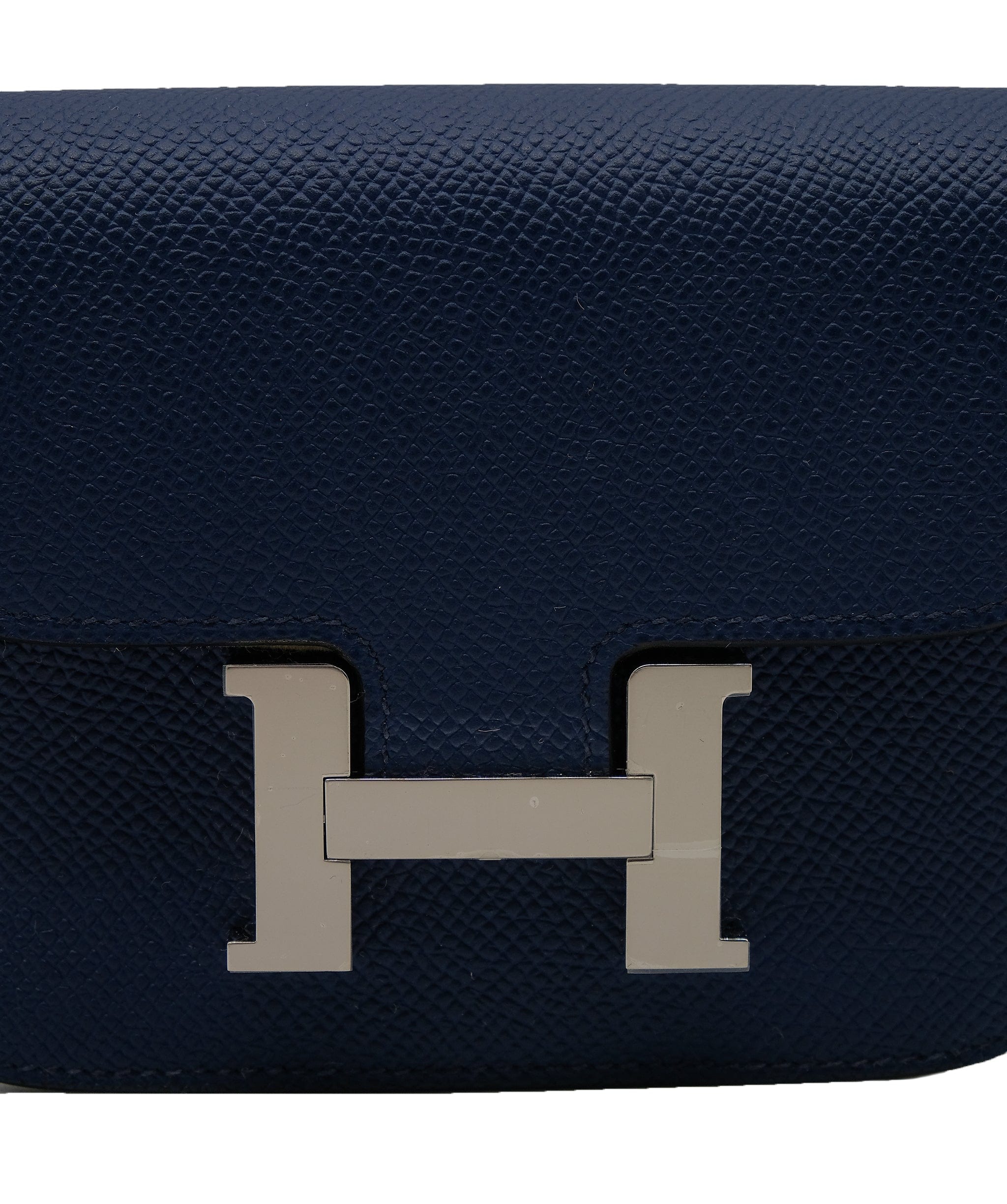 Hermès Hermes Slim Constance Navy Blue PHW Epsom Leather RJC3020