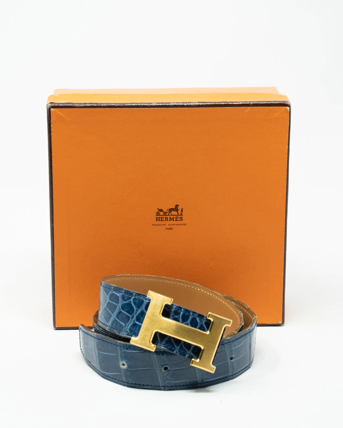 Hermès Hermes Crocodile Leather H Belt - AGL1838