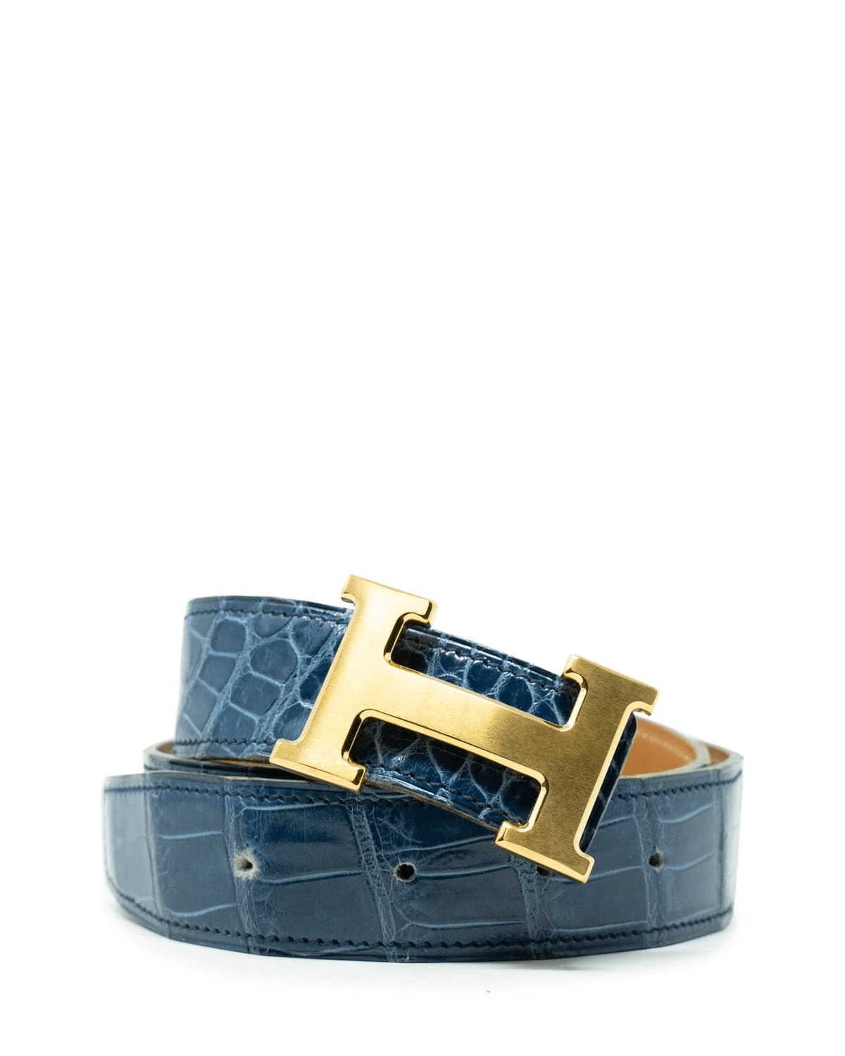 Hermès Hermes Crocodile Leather H Belt - AGL1838