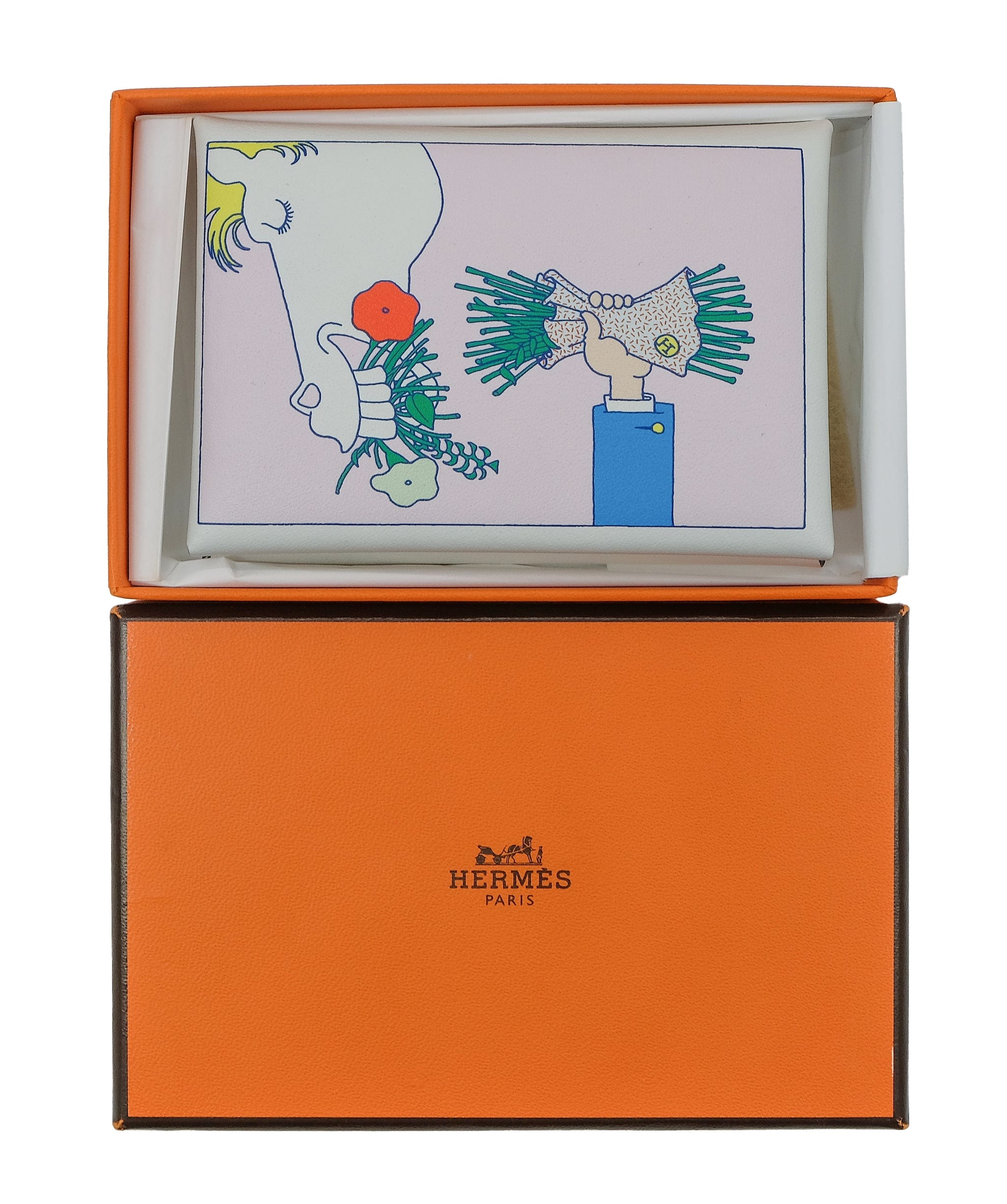 Hermès Hermes Duo Calvi Card Holder RJC2851