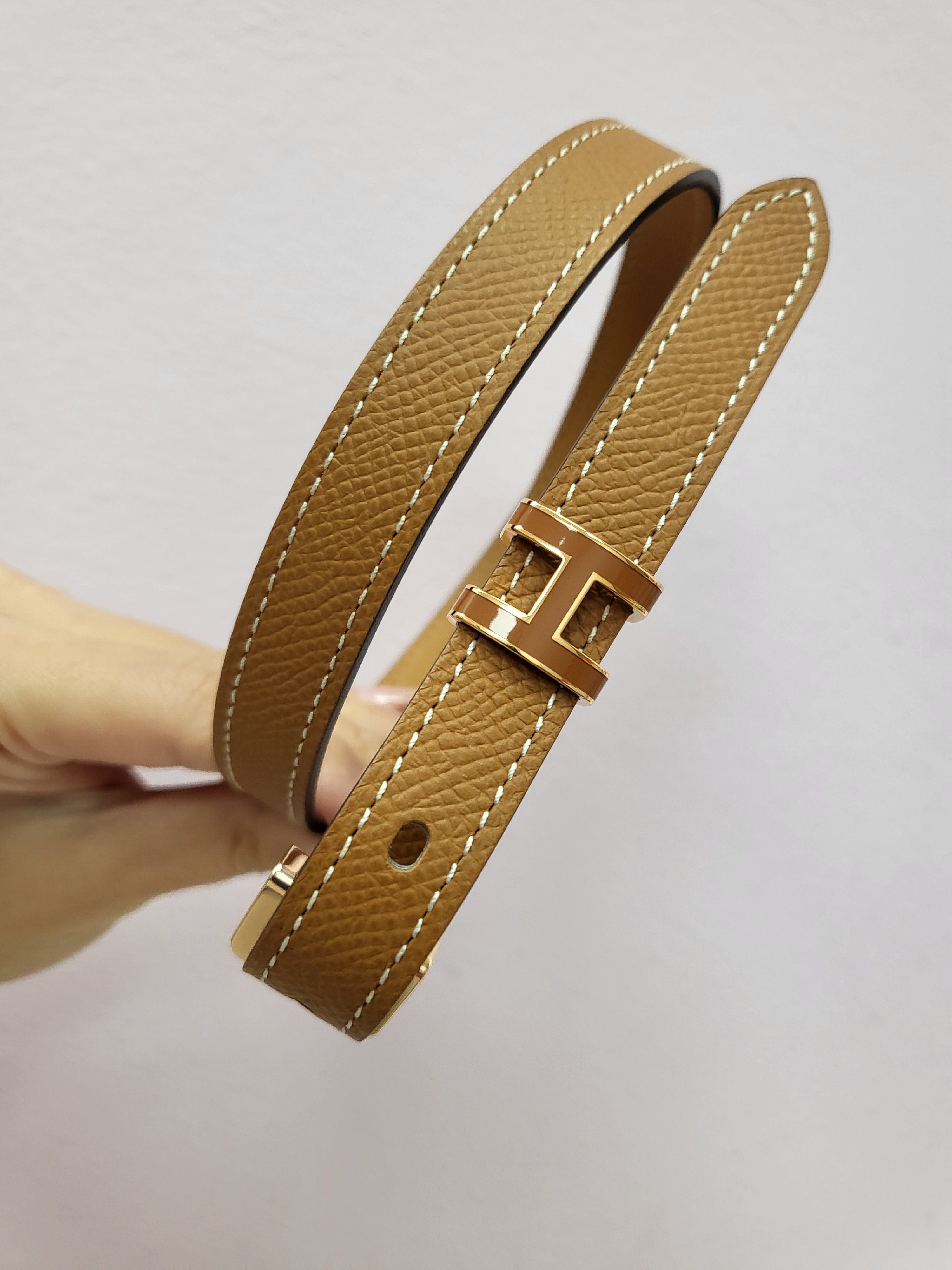 Hermès Hermès Gold Pop H Belt RGHW Sz 75 ASL9747