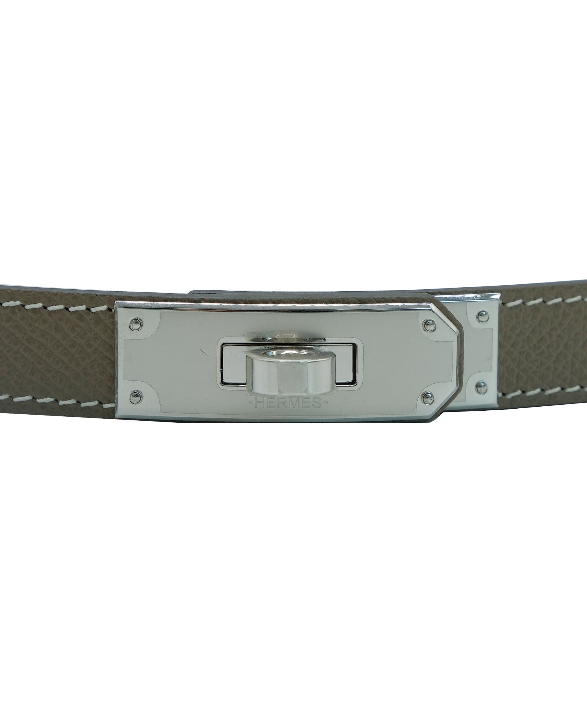 Hermès Hermes Kelly Belt Etoupe PHW RJC2495