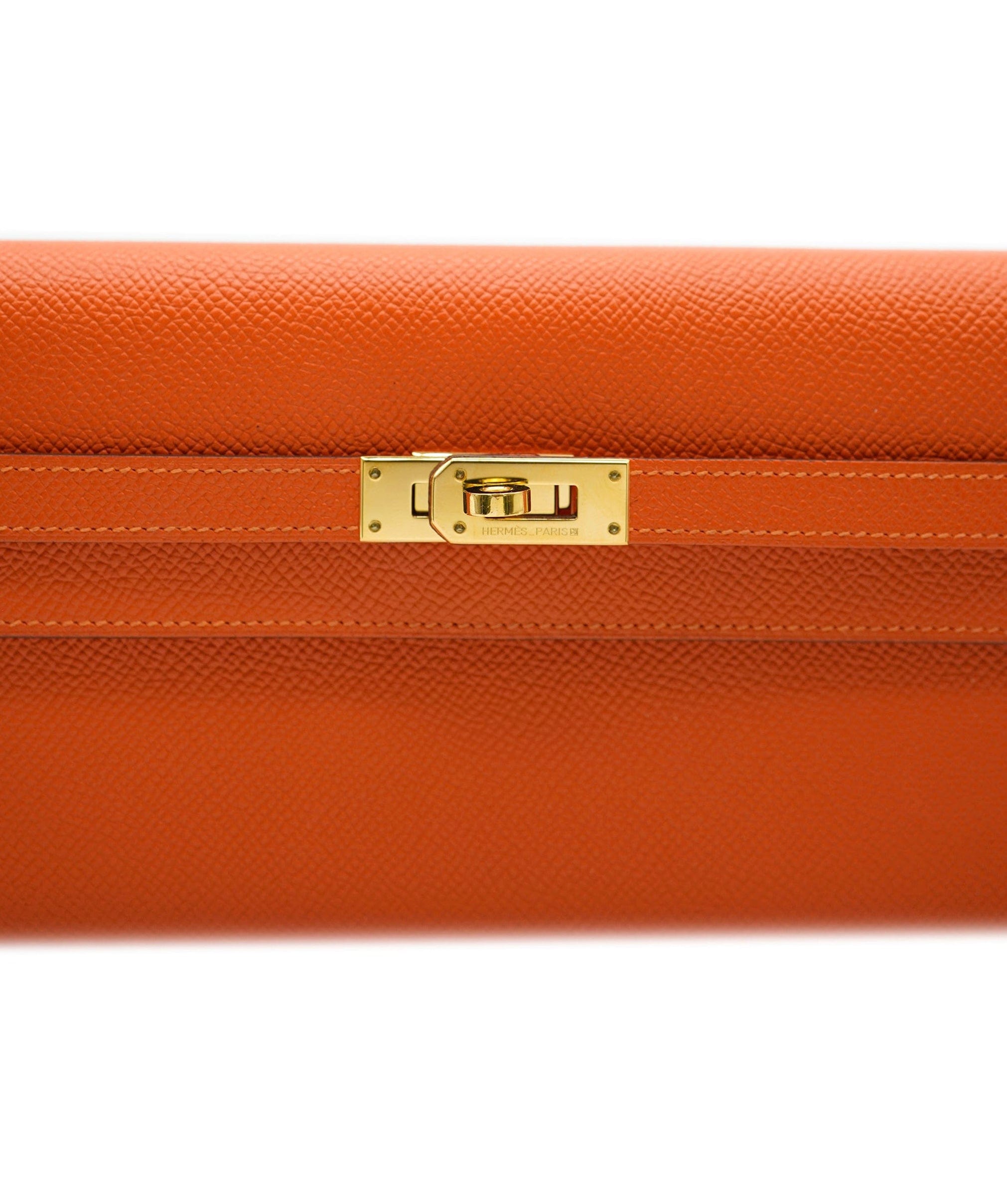 Hermès Hermes kelly wallet orange epsom  AVL1172