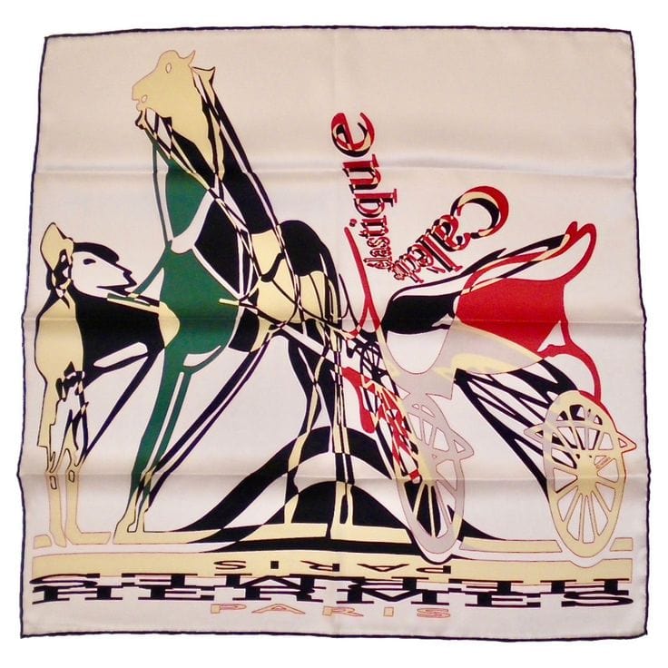 Hermès Hermes Scarf 70cm - Calache Elastique Red / Blue / Green SKC1411