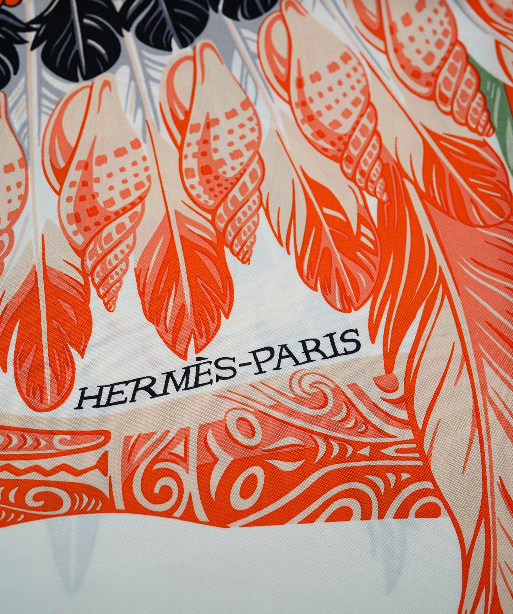 Hermès Hermès scarf Danse pacifique white ASL8388