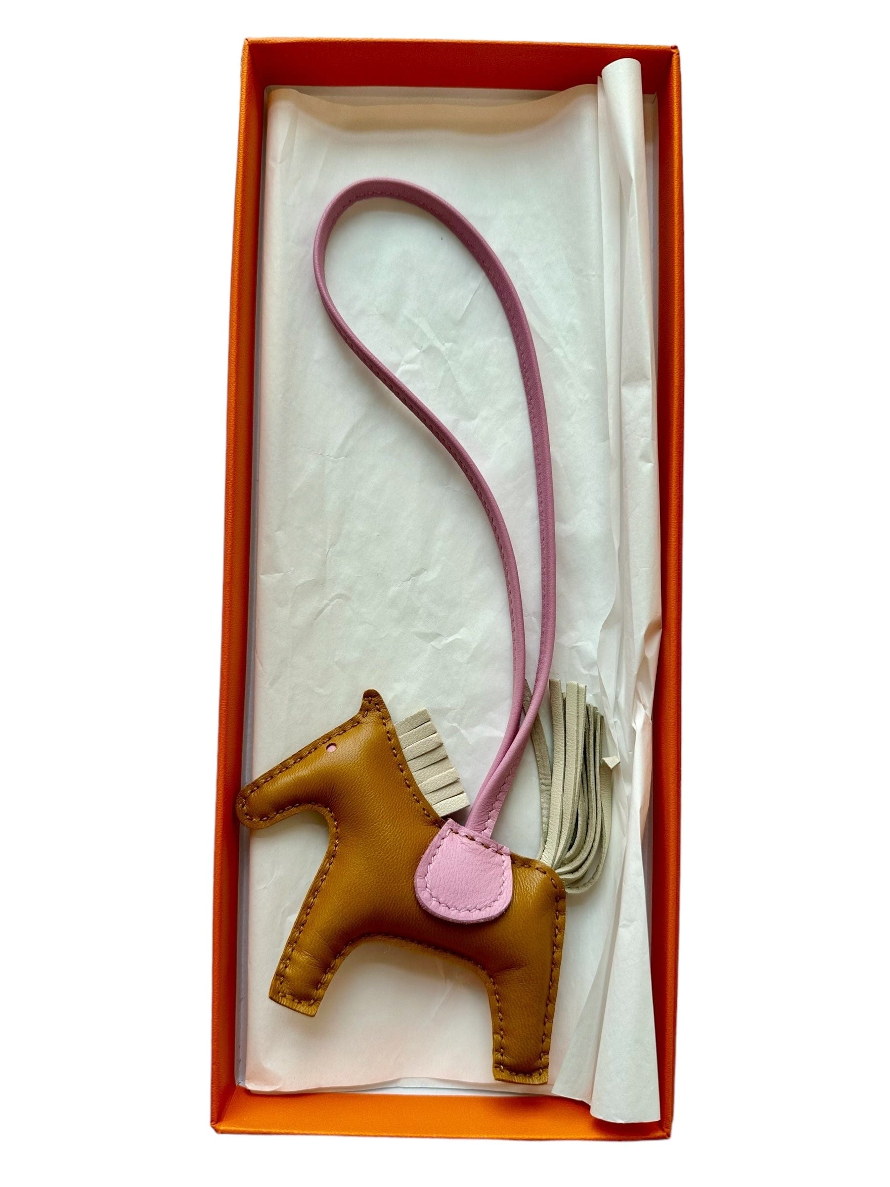 Hermes Hermes Rodeo PM Sesame/Pink Sakura/Craie - New In Box