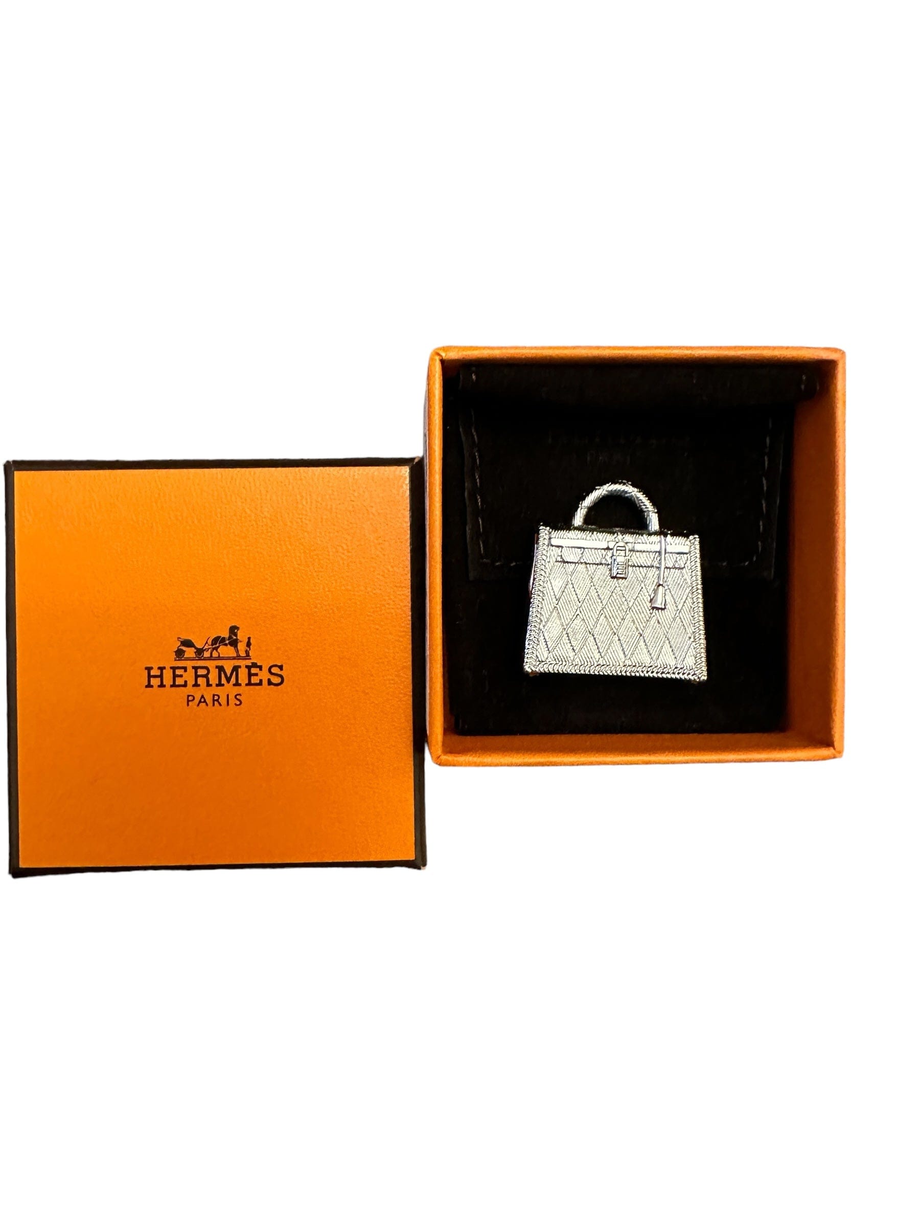 Hermes HERMES Kelly Silver Metal Charm