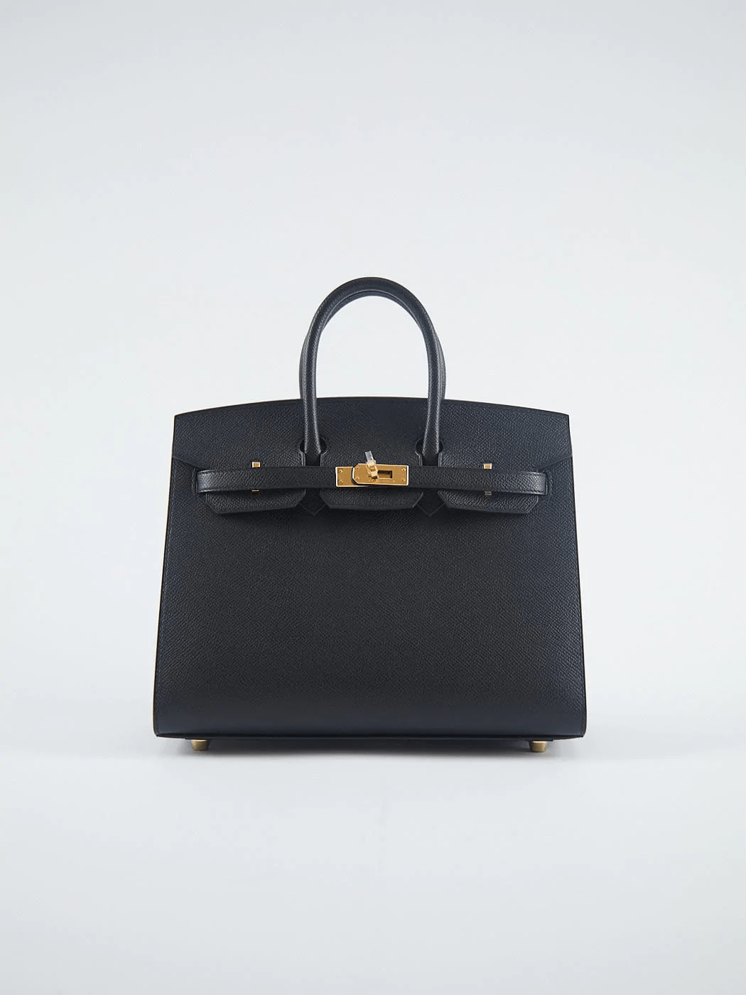 Hermès HERMÈS BIRKIN 25CM BLACK Epsom Leather with Gold Hardware