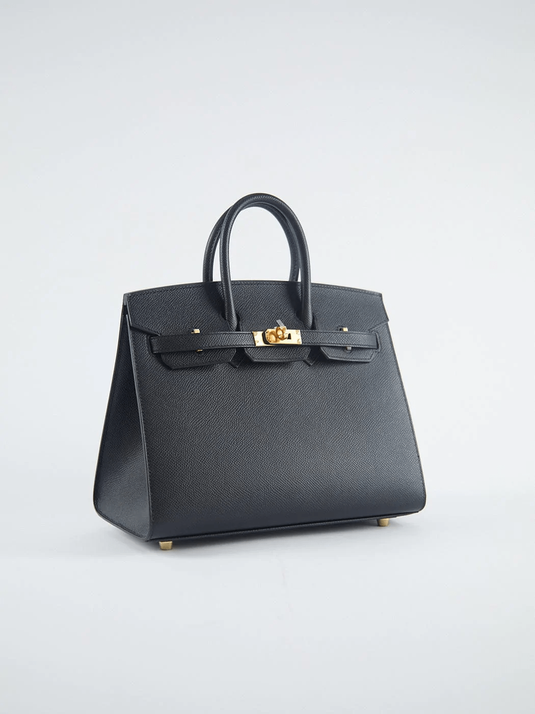 Hermès HERMÈS BIRKIN 25CM BLACK Epsom Leather with Gold Hardware