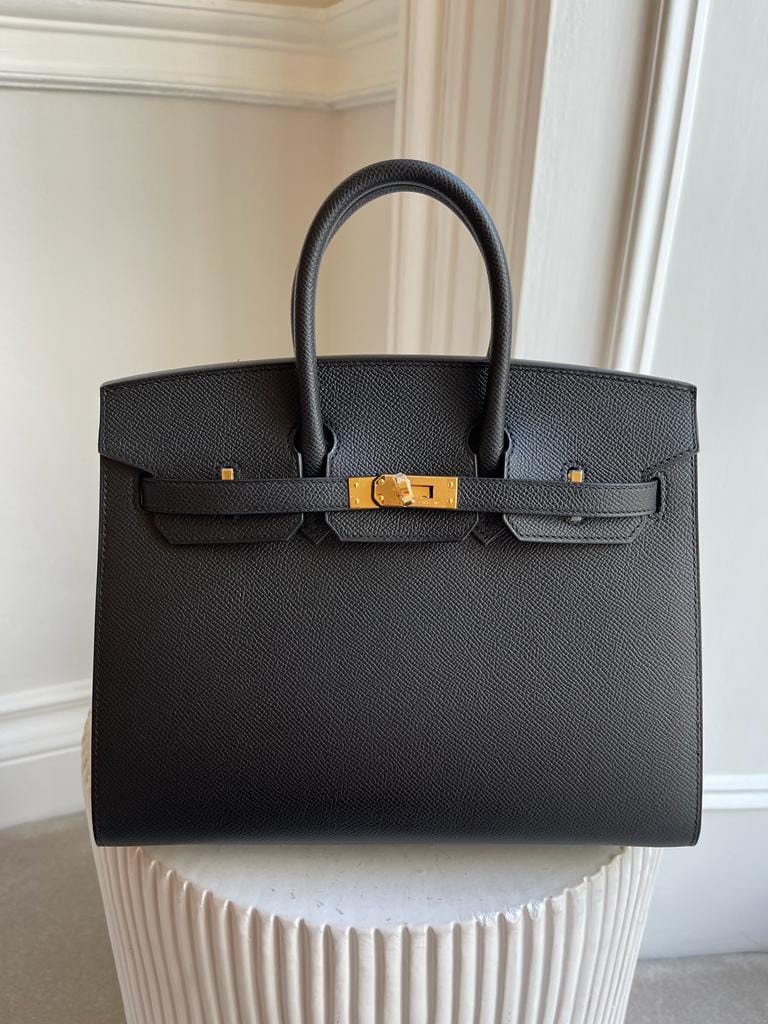 Hermès HERMÈS BIRKIN 25CM BLACK Epsom Leather with Gold Hardware