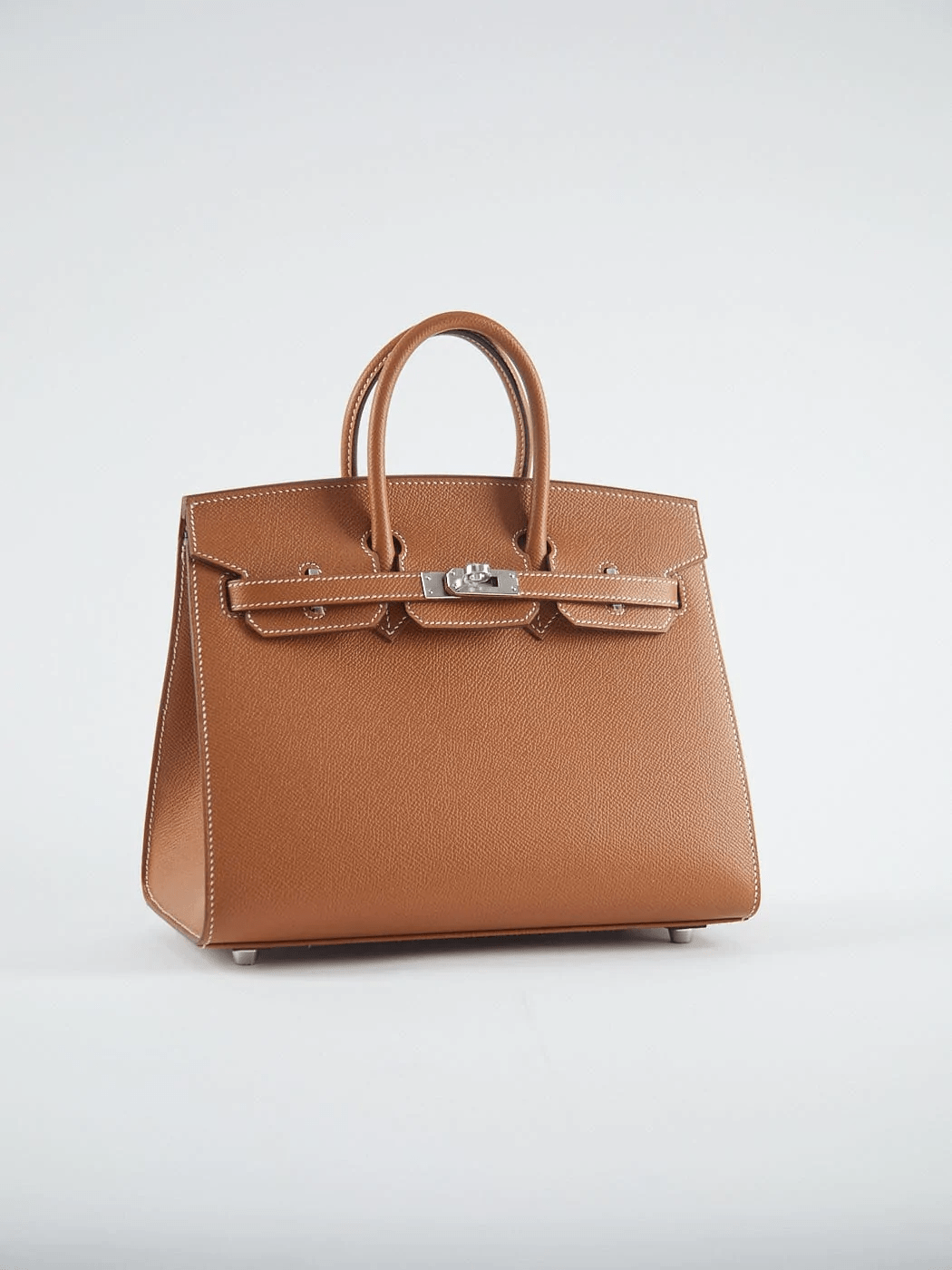 Hermès HERMÈS BIRKIN 25CM GOLD Epsom Leather with Palladium Hardware