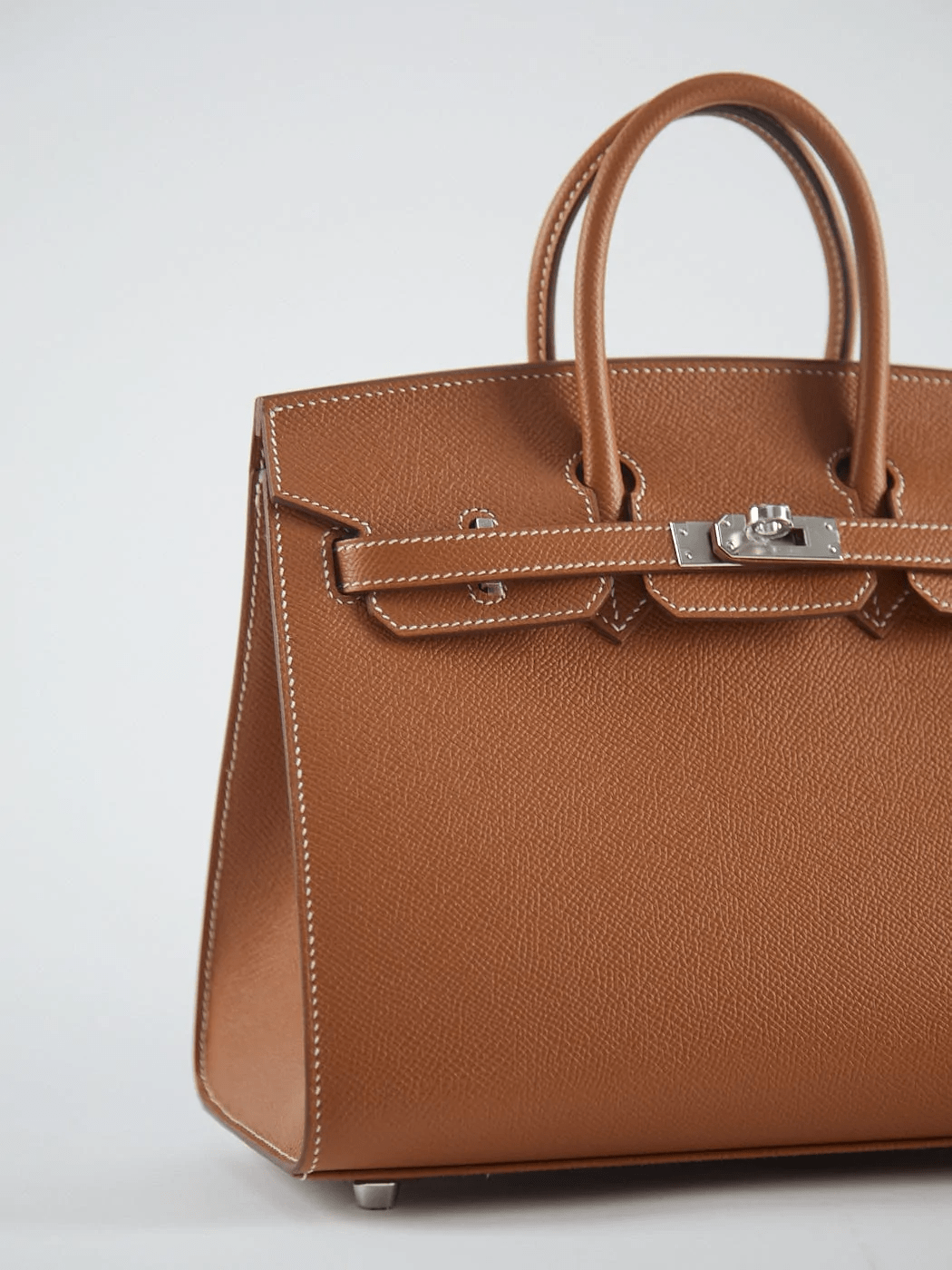 Hermès HERMÈS BIRKIN 25CM SELLIER GOLD Epsom Leather with Palladium Hardware