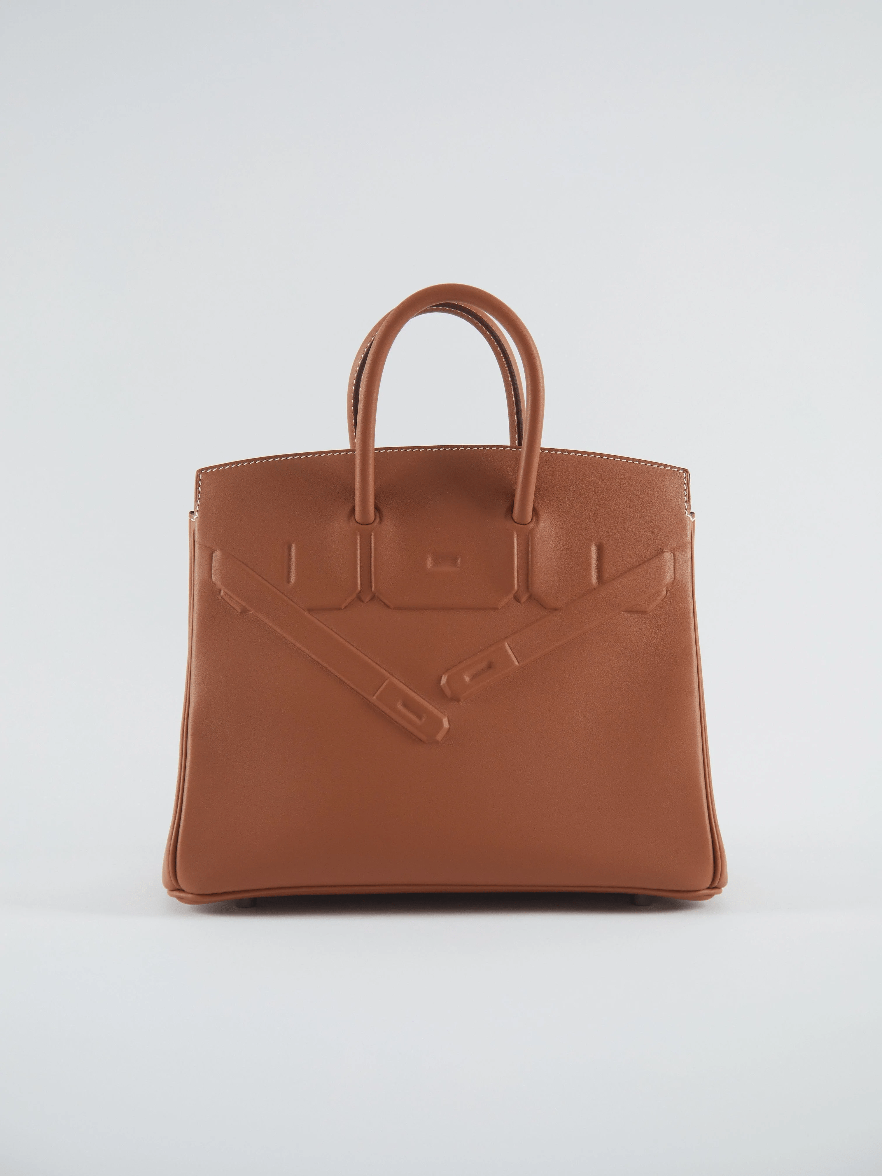 Hermès HERMÈS BIRKIN 25CM "SHADOW" GOLD Swift Leather with Palladium Hardware