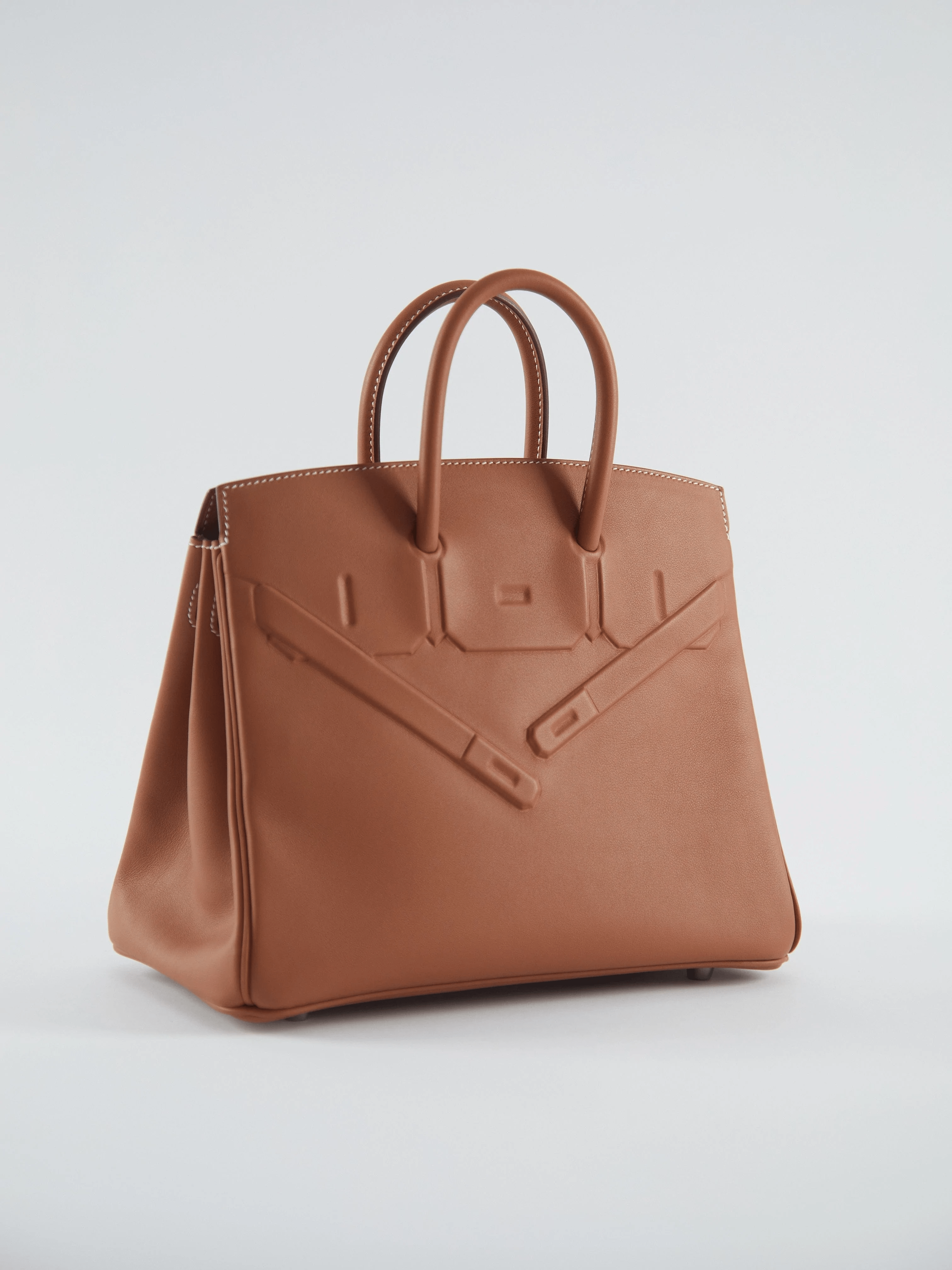 Hermès HERMÈS BIRKIN 25CM "SHADOW" GOLD Swift Leather with Palladium Hardware