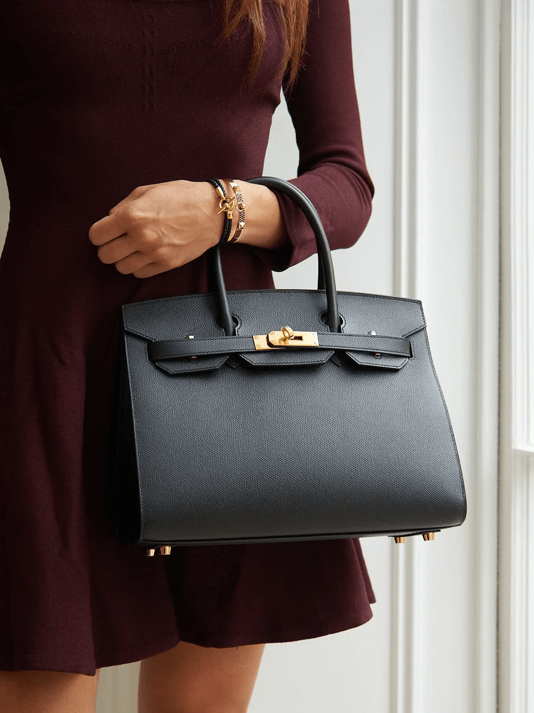 Hermès HERMÈS BIRKIN 30CM BLACK Epsom Leather with Gold Hardware