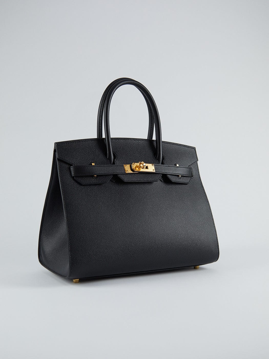 Hermès HERMÈS BIRKIN 30CM BLACK Epsom Leather with Gold Hardware