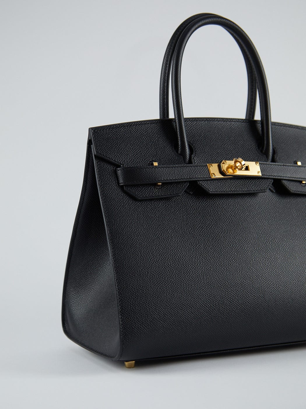 Hermès HERMÈS BIRKIN 30CM BLACK Epsom Leather with Gold Hardware