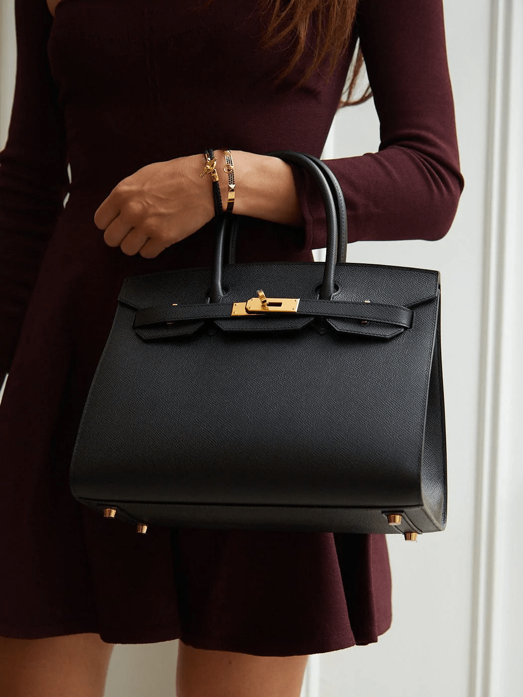 Hermès HERMÈS BIRKIN 30CM BLACK Epsom Leather with Gold Hardware