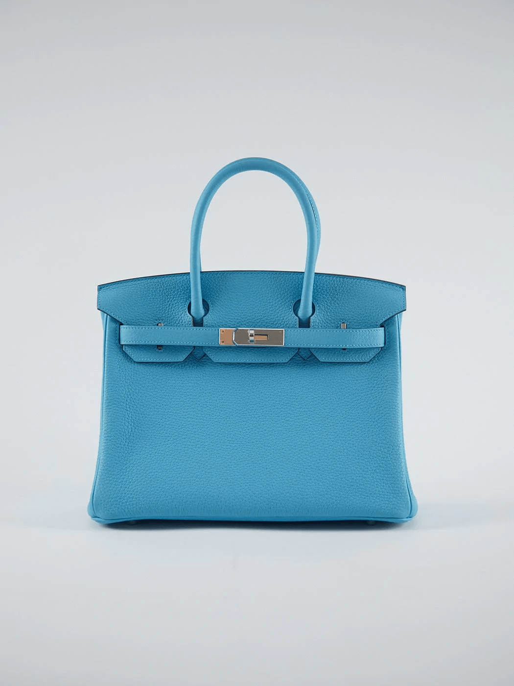 Hermès HERMÈS BIRKIN 30CM BLUE DU NORD Togo Leather with Palladium Hardware