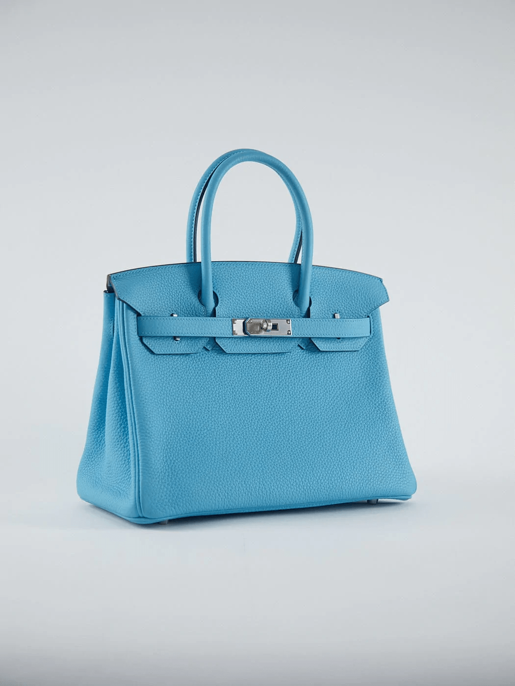 Hermès HERMÈS BIRKIN 30CM BLUE DU NORD Togo Leather with Palladium Hardware