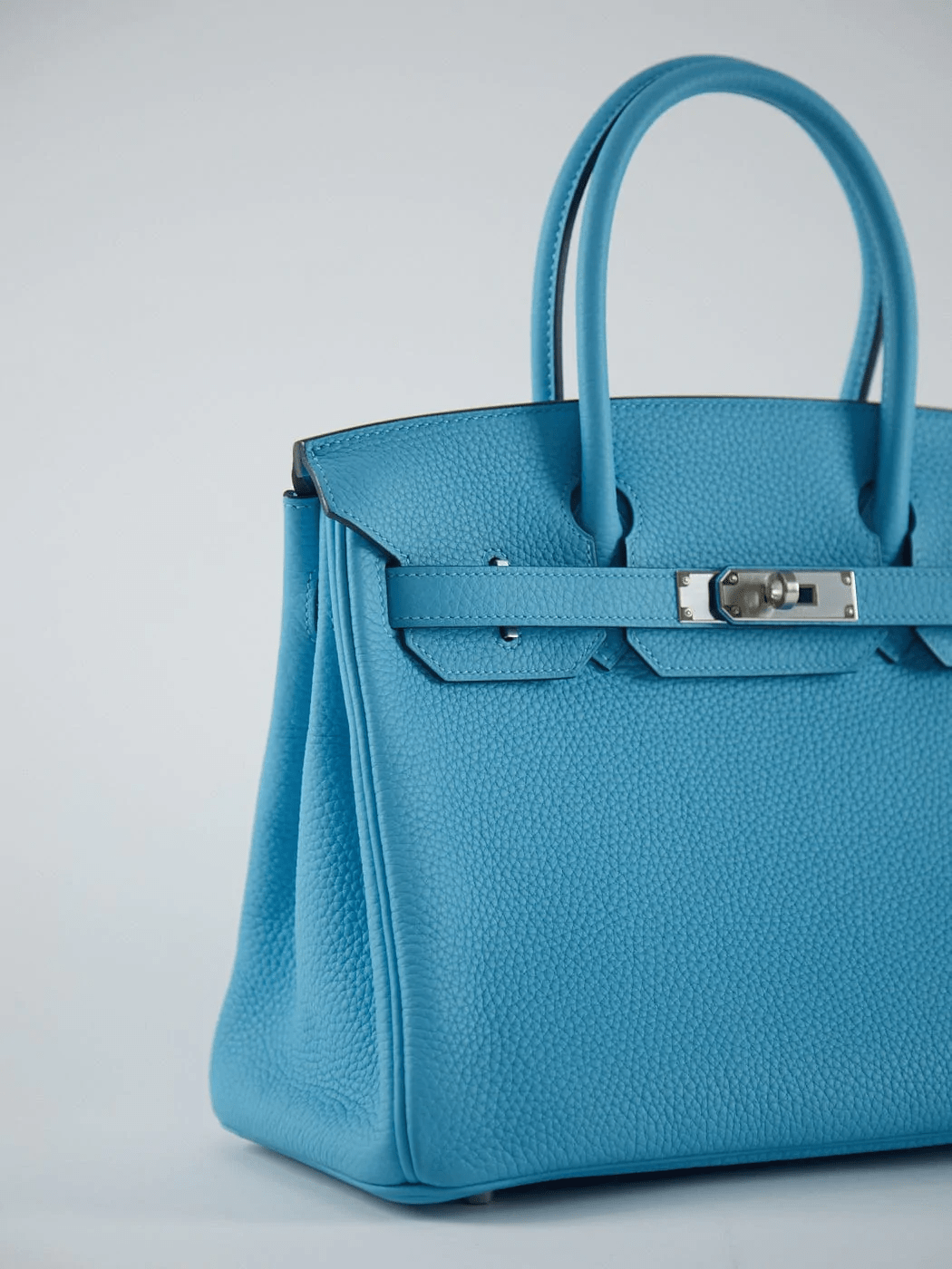 Hermès HERMÈS BIRKIN 30CM BLUE DU NORD Togo Leather with Palladium Hardware