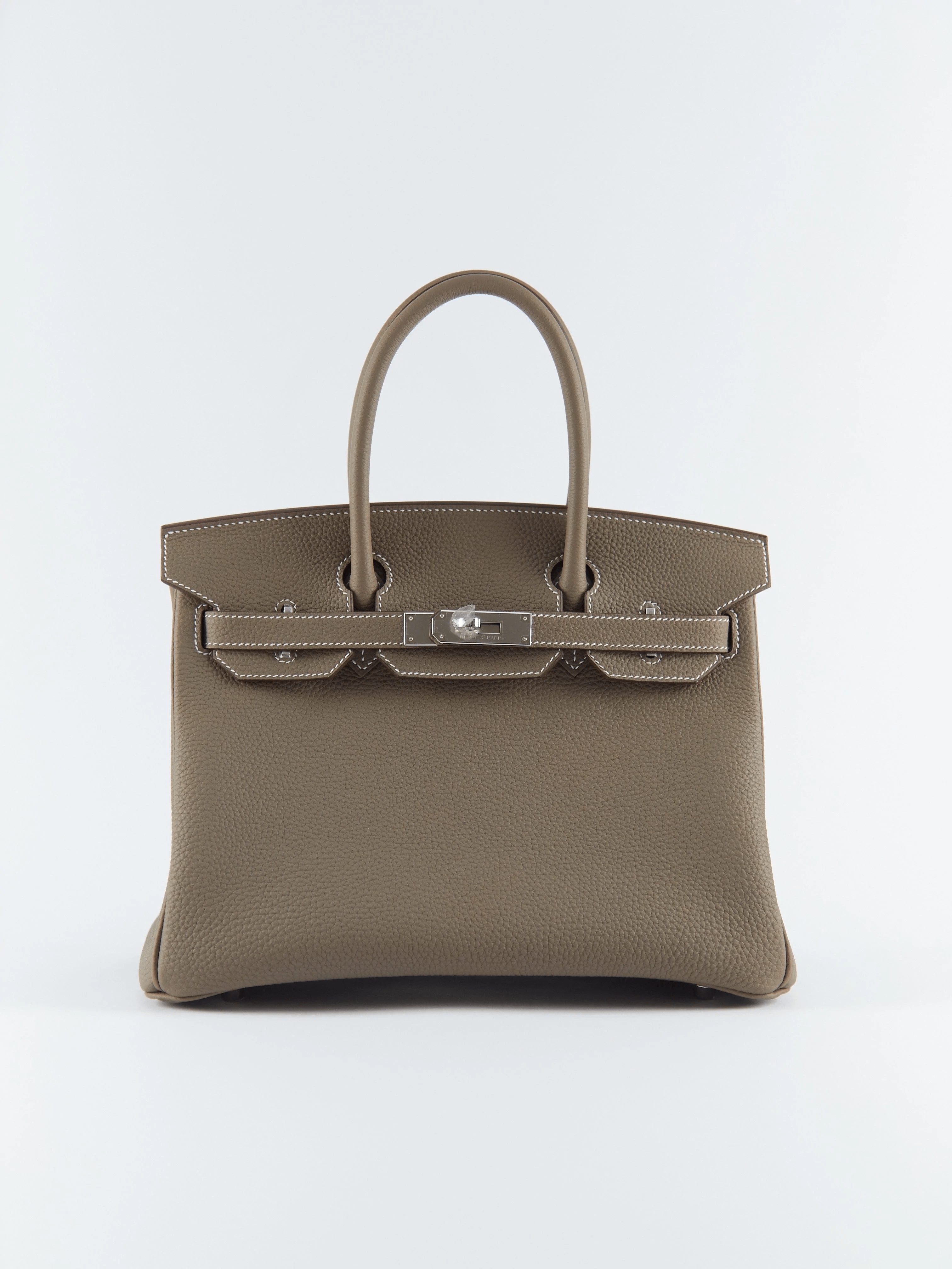 Hermès HERMÈS BIRKIN 30CM ETOUPE Togo Leather with Palladium Hardware