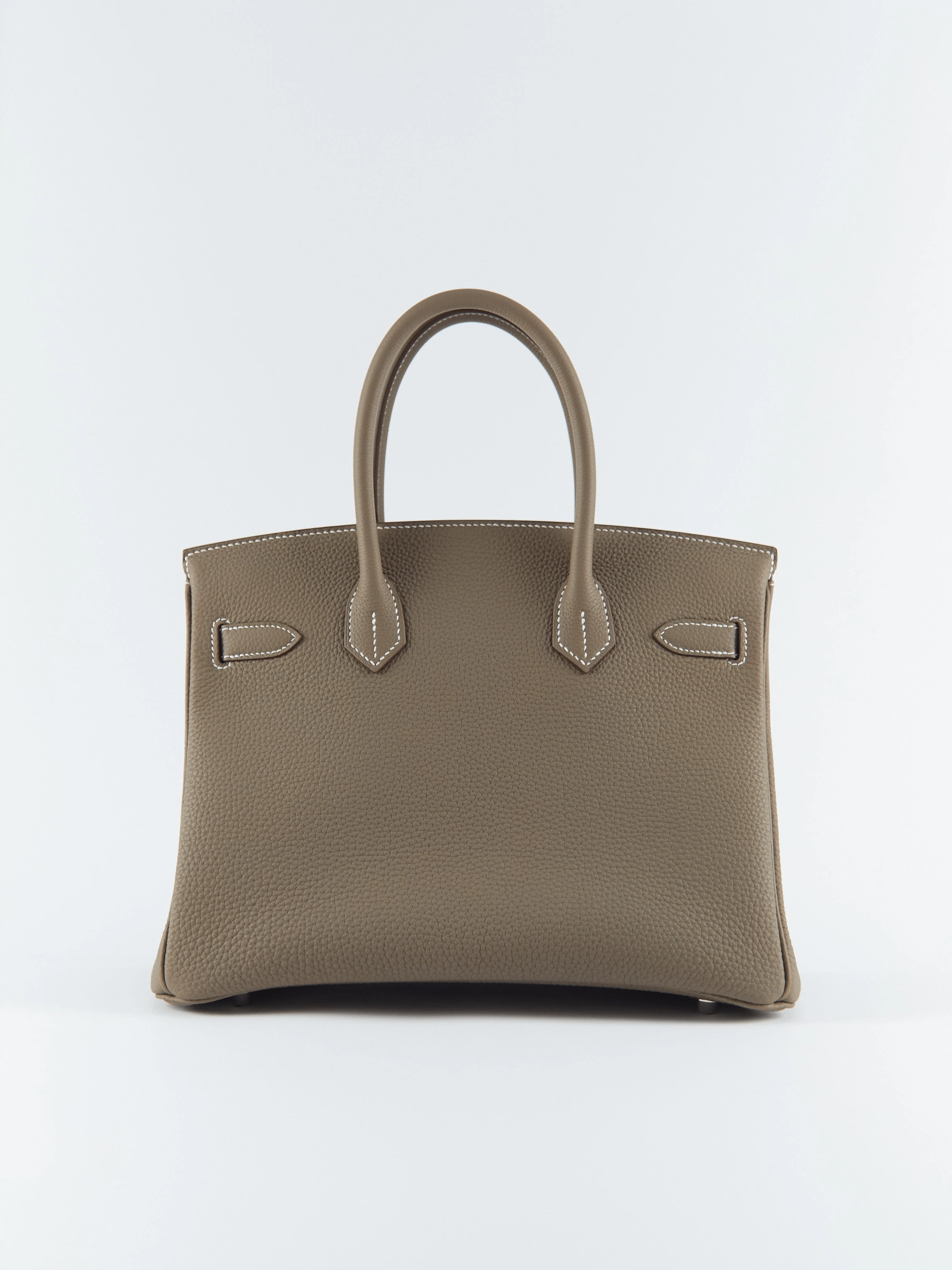 Hermès HERMÈS BIRKIN 30CM ETOUPE Togo Leather with Palladium Hardware