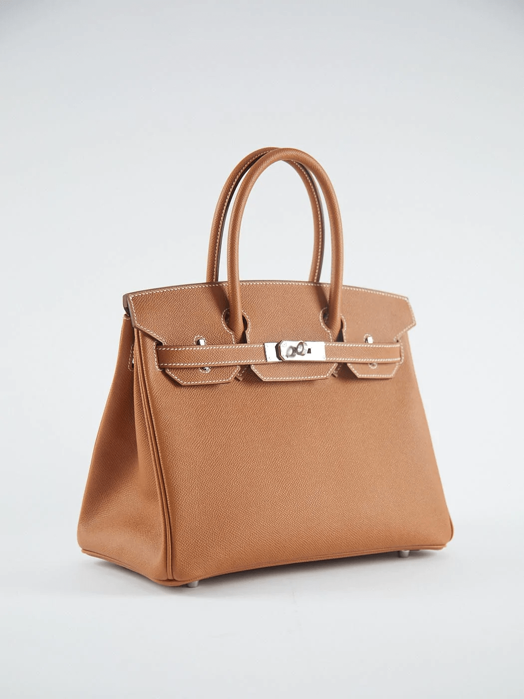 Hermès HERMÈS BIRKIN 30CM GOLD Epsom Leather with Palladium Hardware