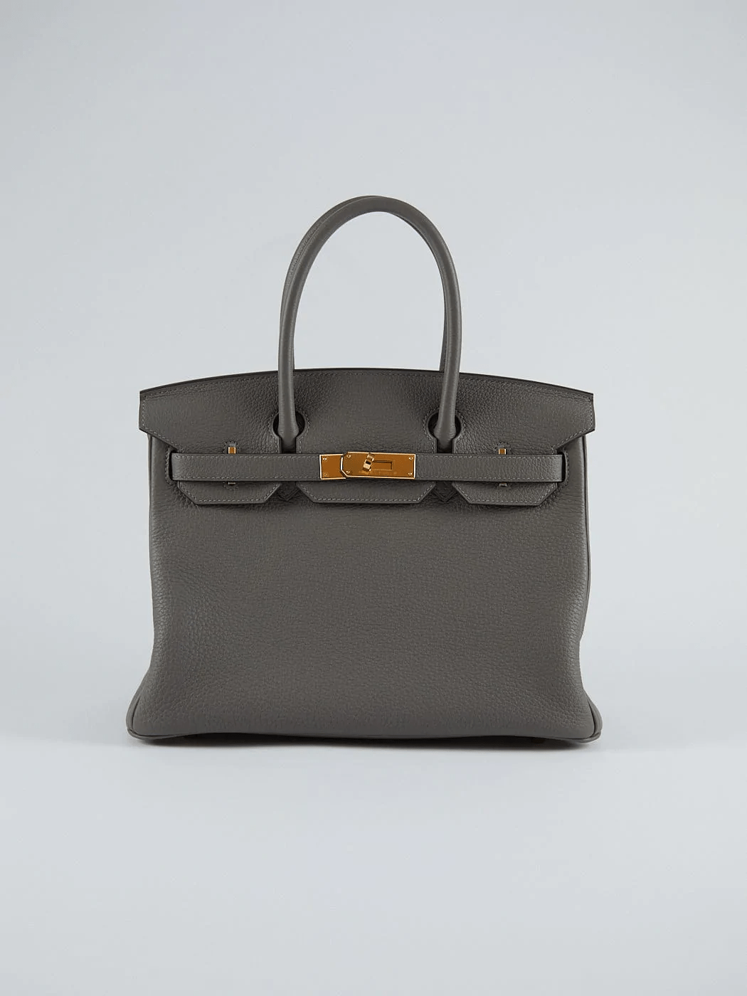 Hermès HERMÈS BIRKIN 30CM GRIS MEYER Togo Leather with Gold Hardware