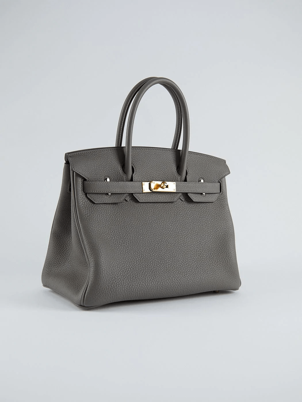 Hermès HERMÈS BIRKIN 30CM GRIS MEYER Togo Leather with Gold Hardware